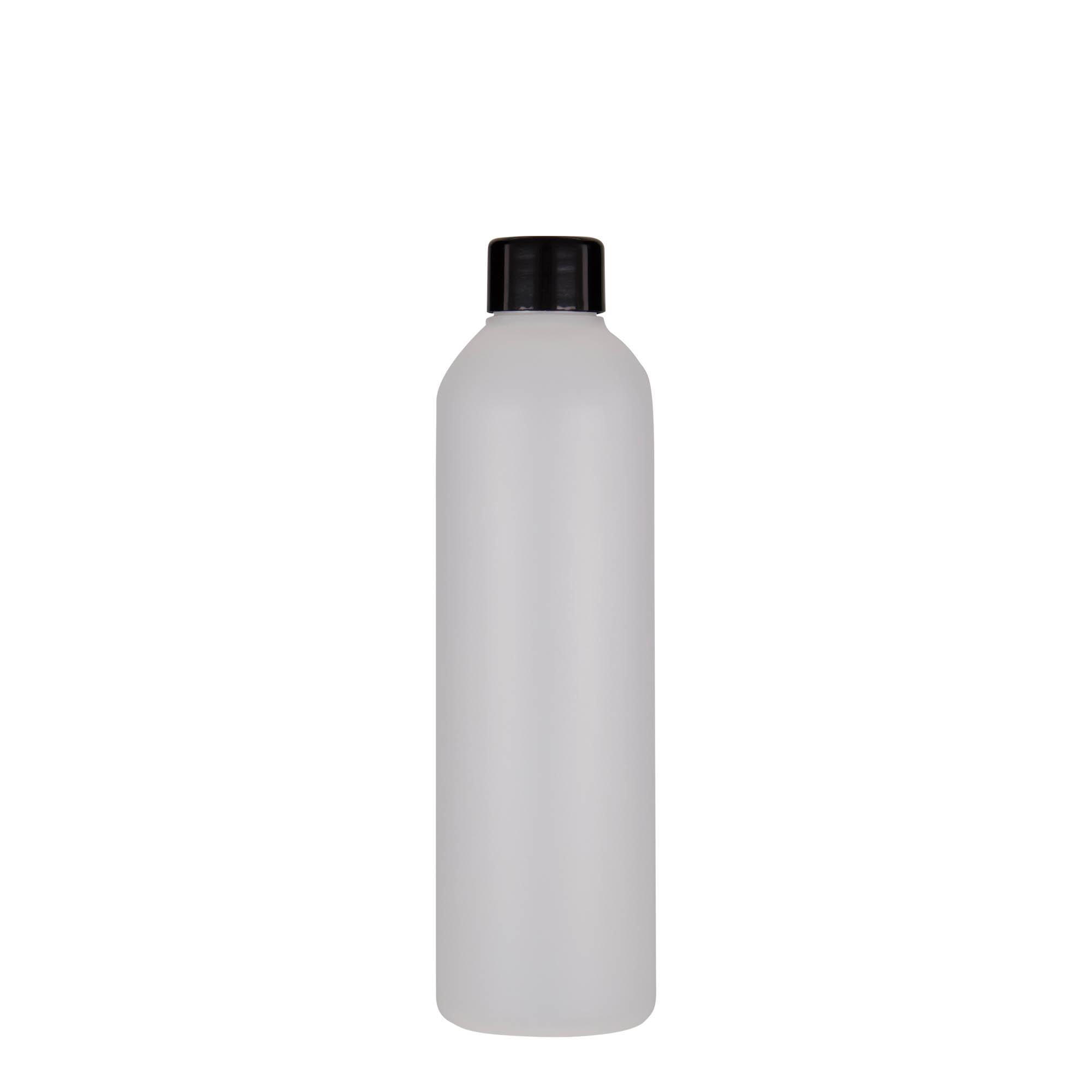 250 ml Kunststoffflasche «Tuffy», HDPE, natur, Mündung:  24/410