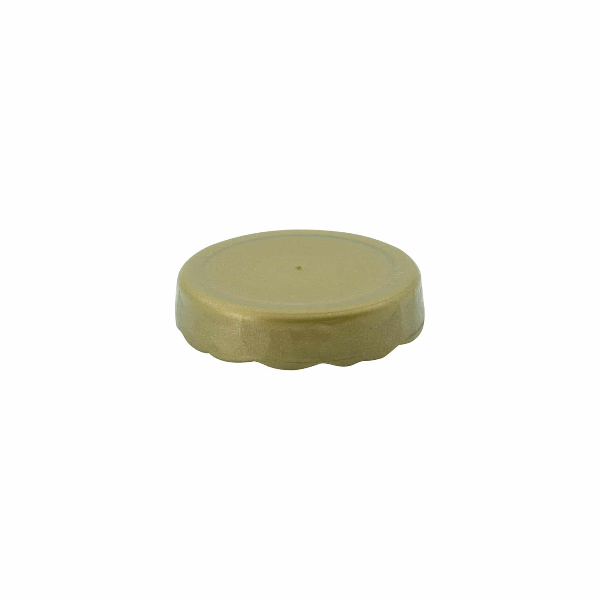 Stülpdeckel für Enghals-Keramiktopf, HDPE-Kunststoff, gold Stülpdeckel für Enghals-Keramiktopf, HDPE-Kunststoff, gold
