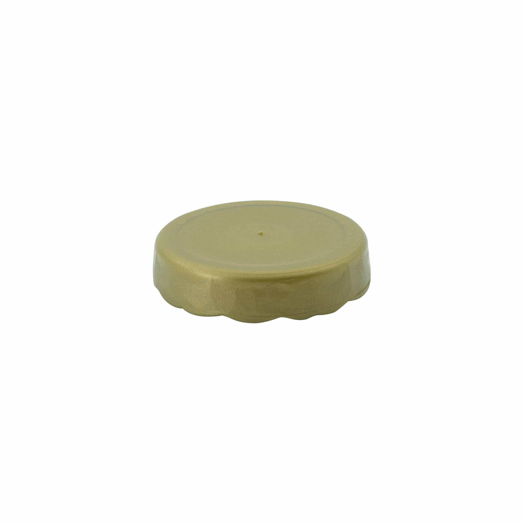 Stülpdeckel für Enghals-Keramiktopf, HDPE-Kunststoff, gold