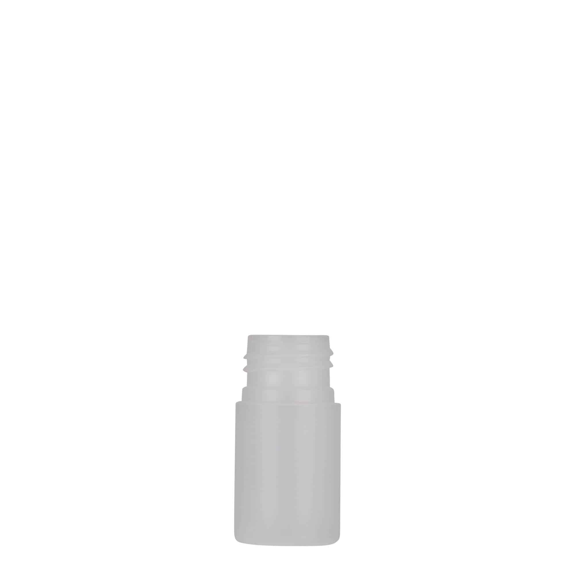 15 ml Kunststoffflasche «Tuffy», HDPE, natur, Mündung:  24/410