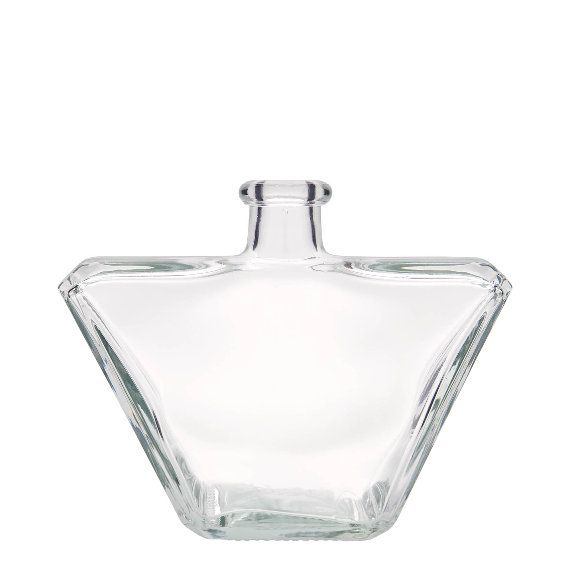 500 ml Glasflasche «Charly», rechteckig, Mündung: Kork