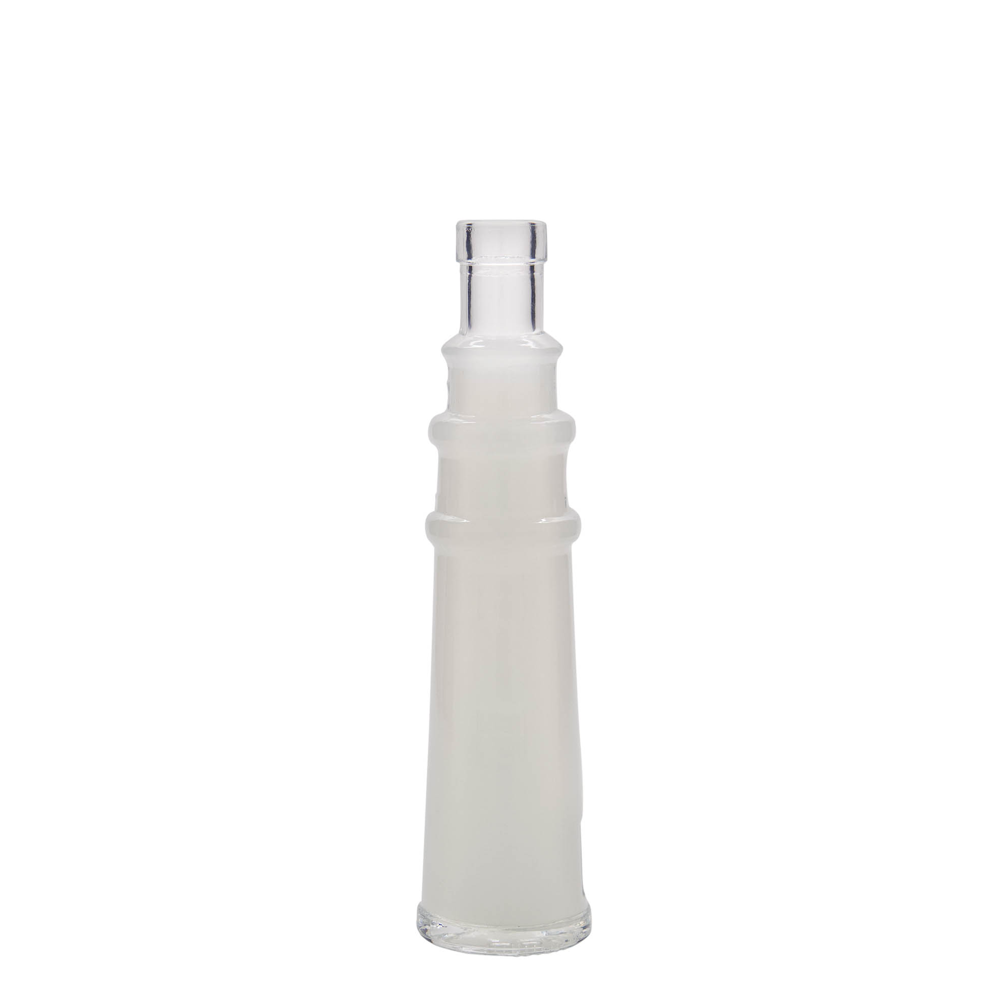 100 ml Glasflasche «Leuchtturm», Mündung: Kork