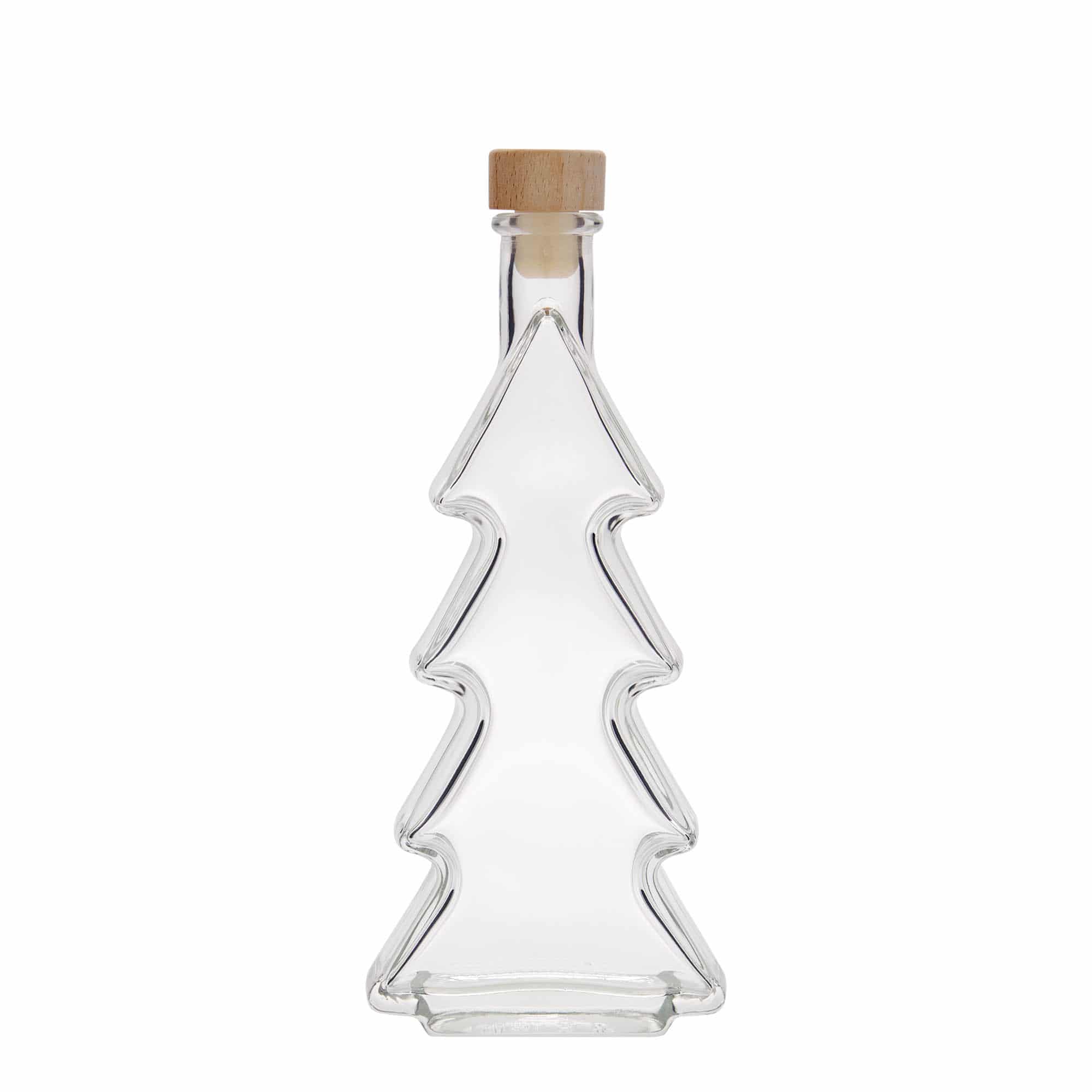 200 ml Glasflasche «Tannenbaum», Mündung: Kork