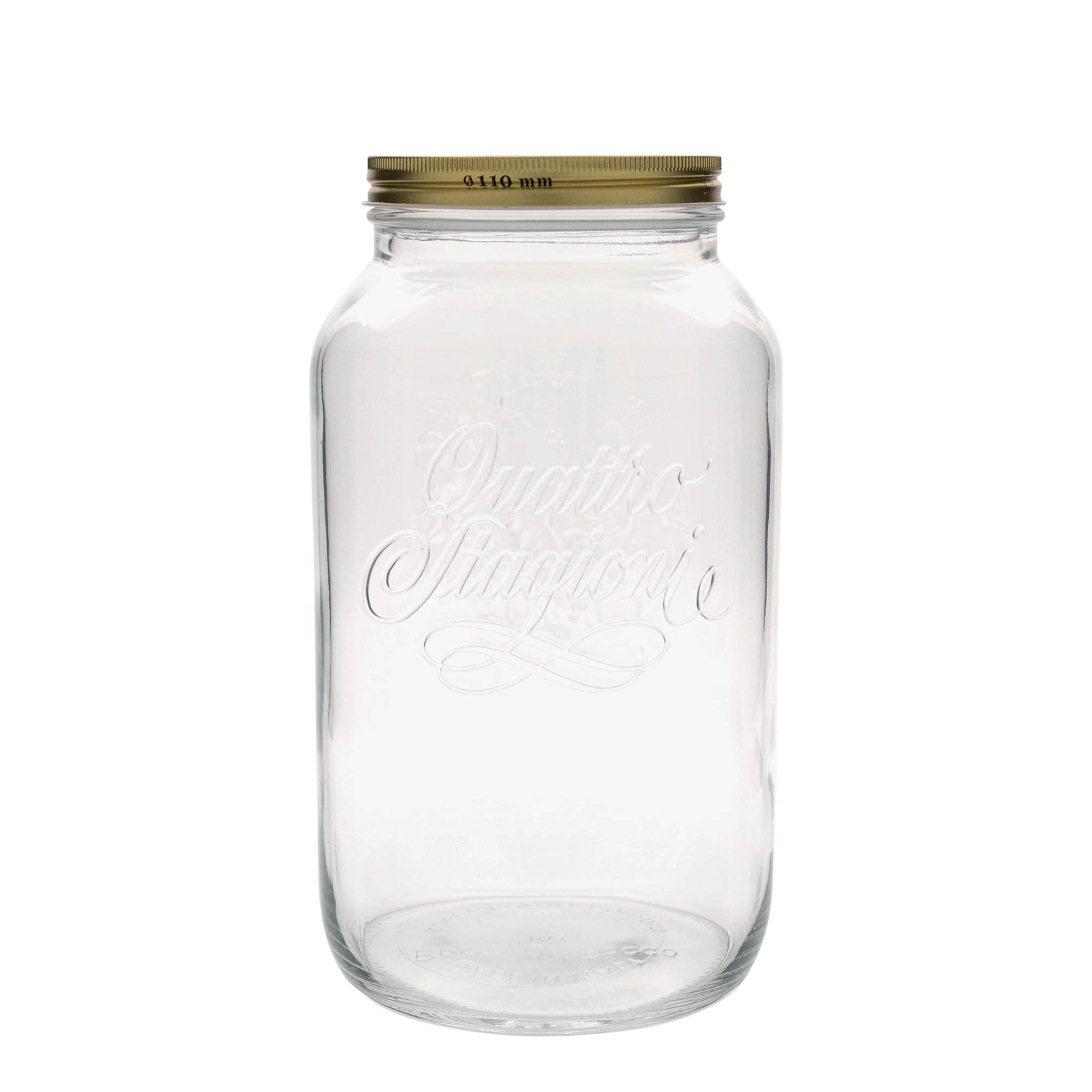 3.800 ml Glas 'Quattro Stagioni', Mündung: Schraubverschluss 3.800 ml Glas 'Quattro Stagioni', Mündung: Schraubverschluss