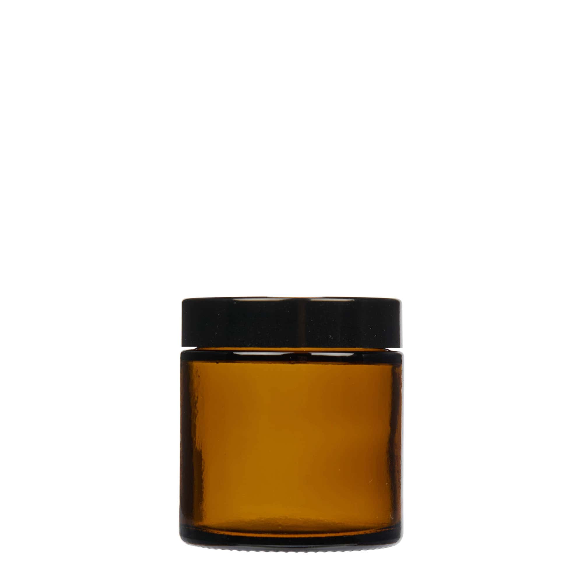 120 ml Tiegel «Brown Line», Glas, braun, Mündung: Schraubverschluss