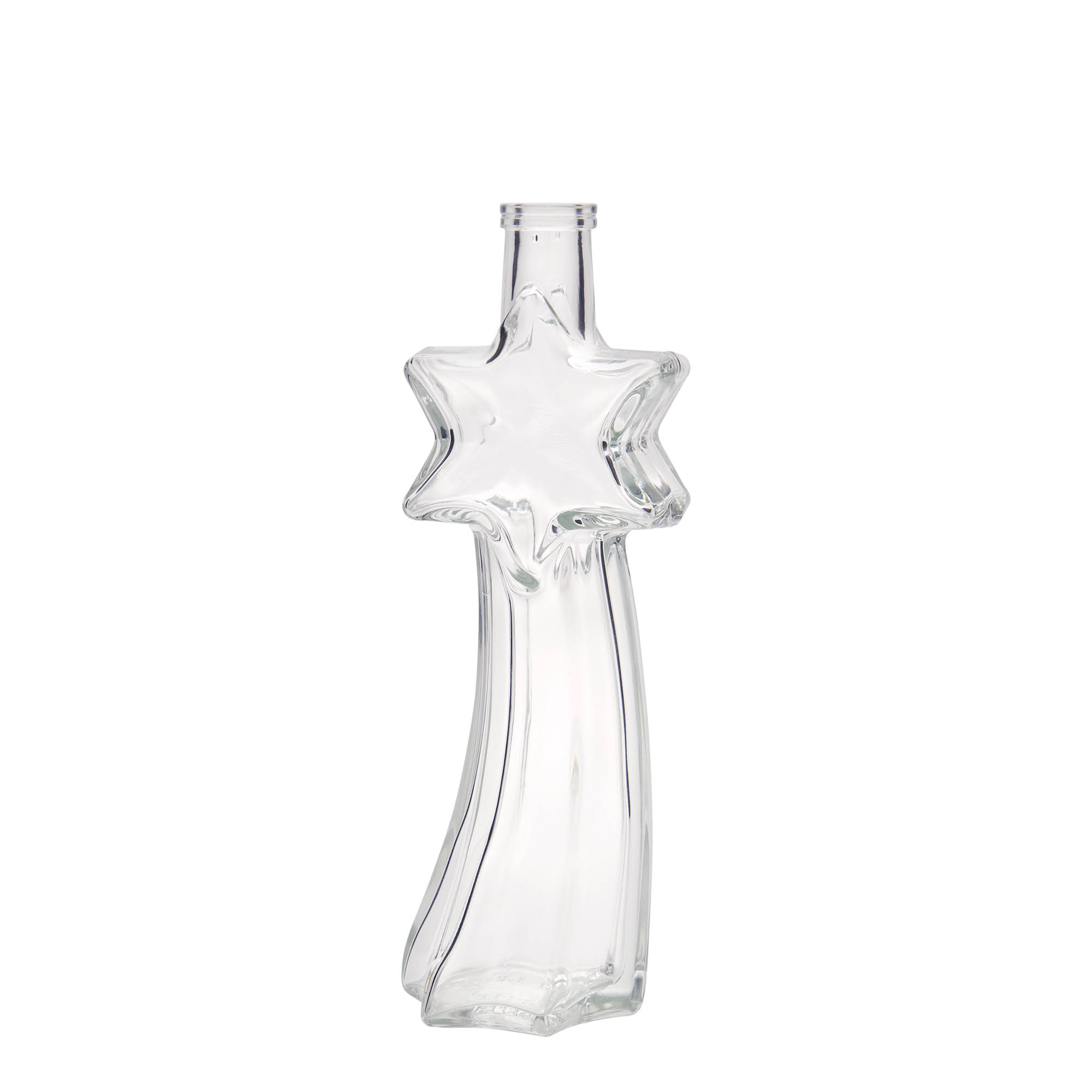 200 ml Glasflasche «Sternschnuppe», Mündung: Kork