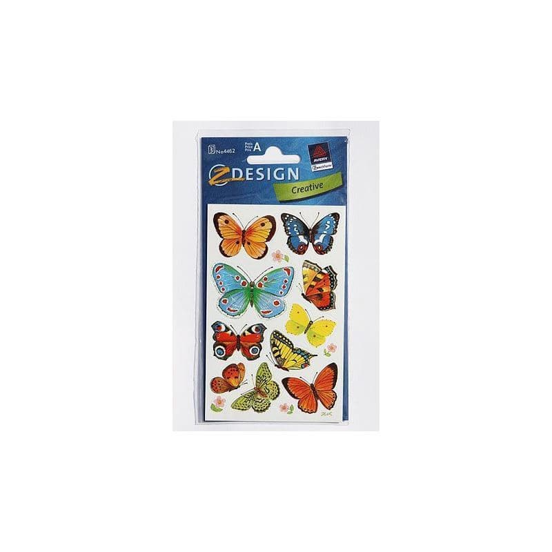 Zweckform Sticker «Schmetterlinge», mehrfarbig