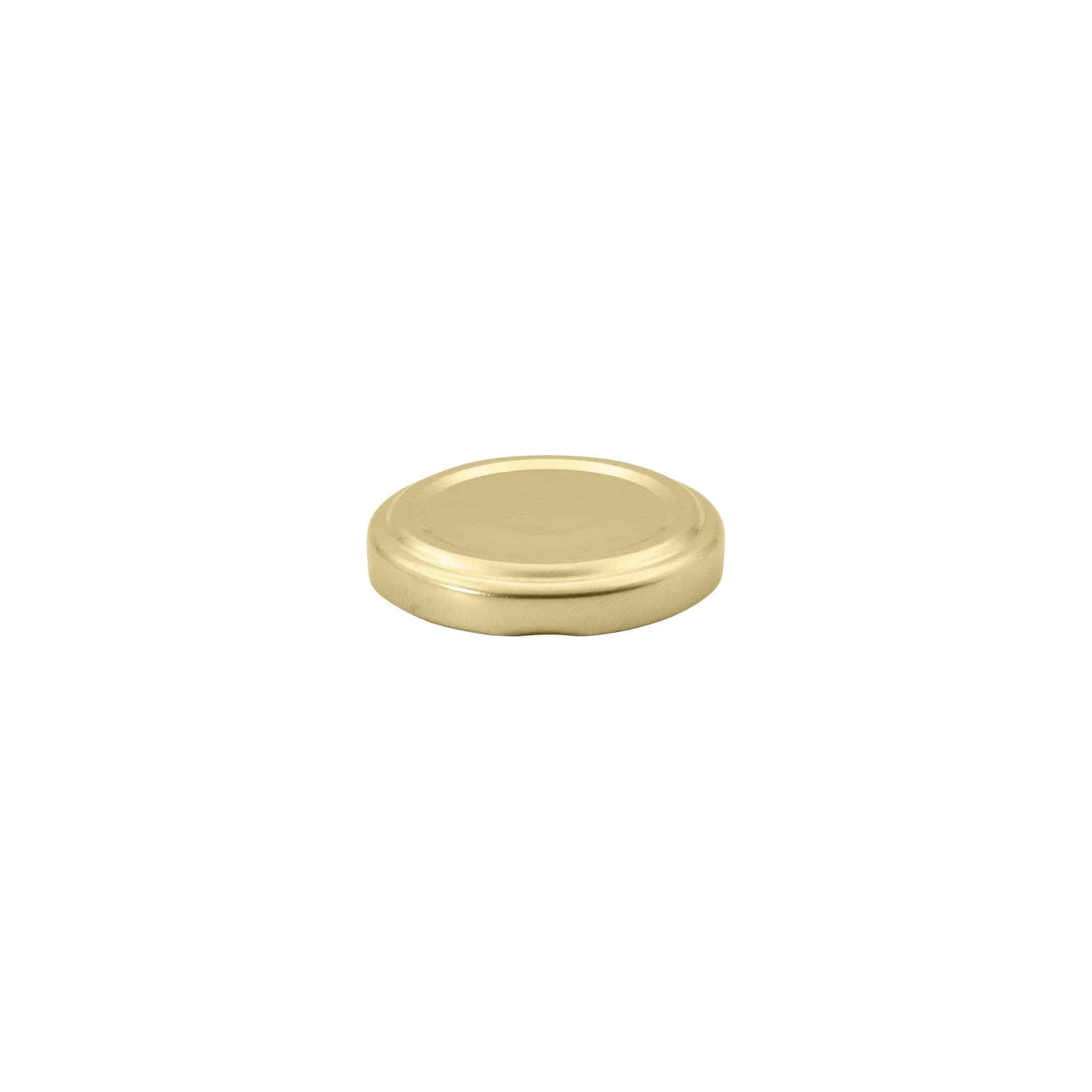 Twist-off-Deckel, Weissblech, gold, für Mündung: TO 48
