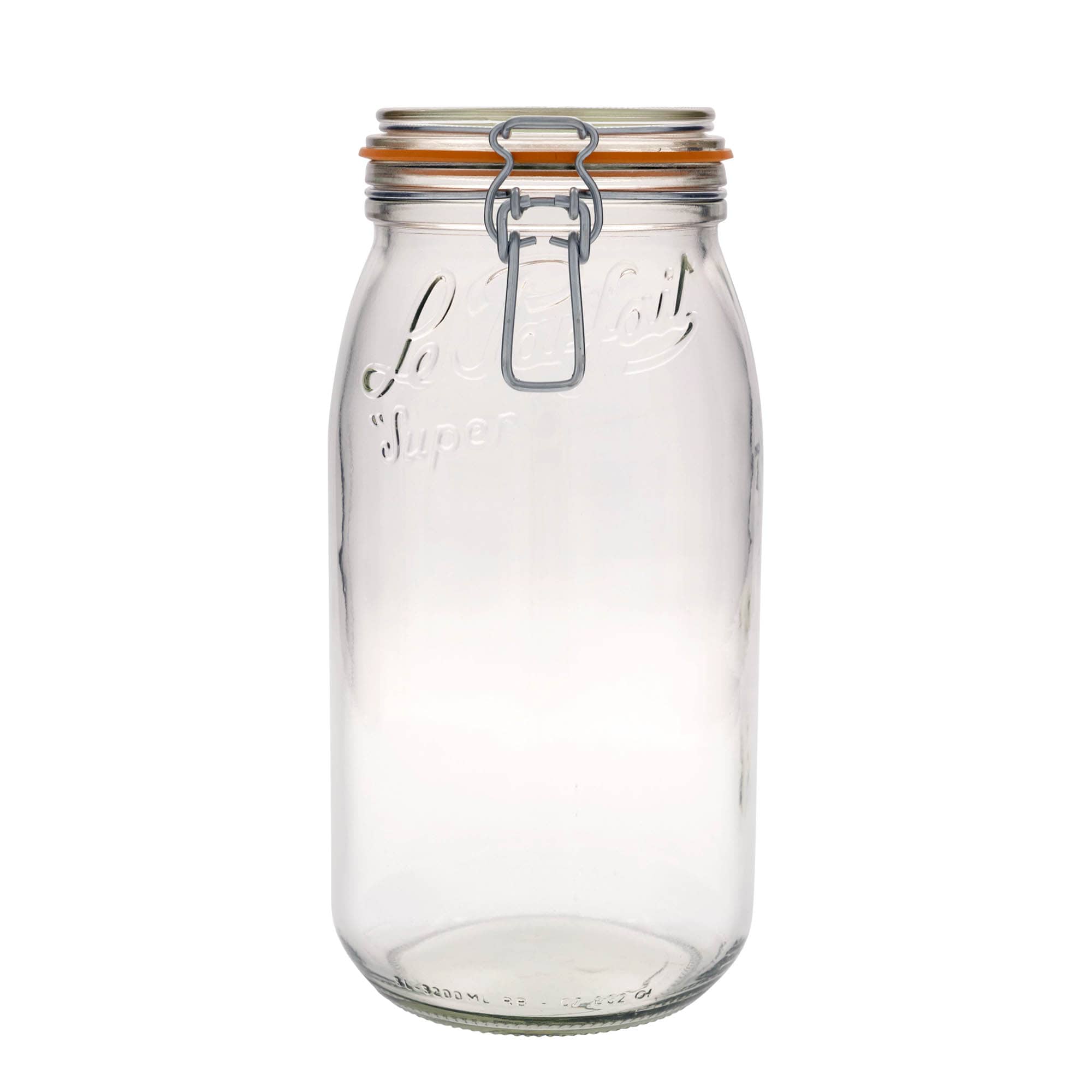 3.000 ml Drahtbügelglas «Le Parfait Super Bocal», Mündung: Drahtbügelverschluss
