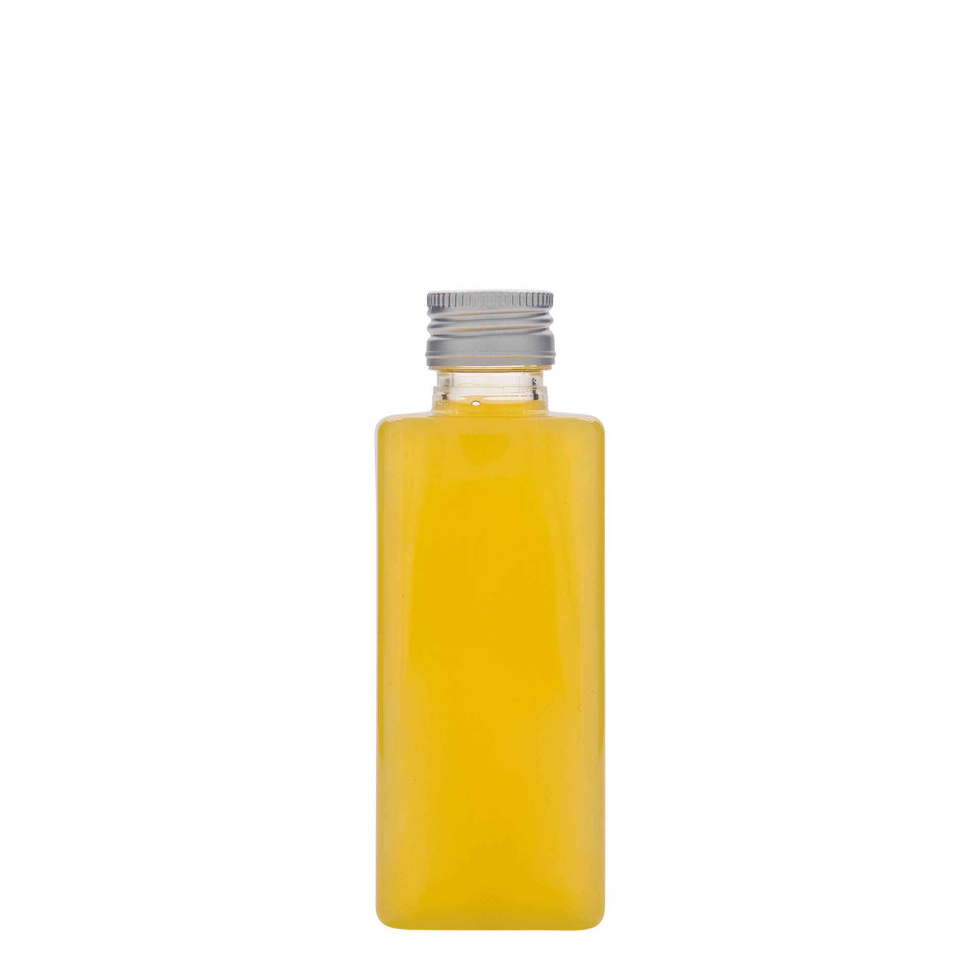 250 ml PET-Flasche «Karl», quadratisch, Kunststoff, Mündung: PP 28