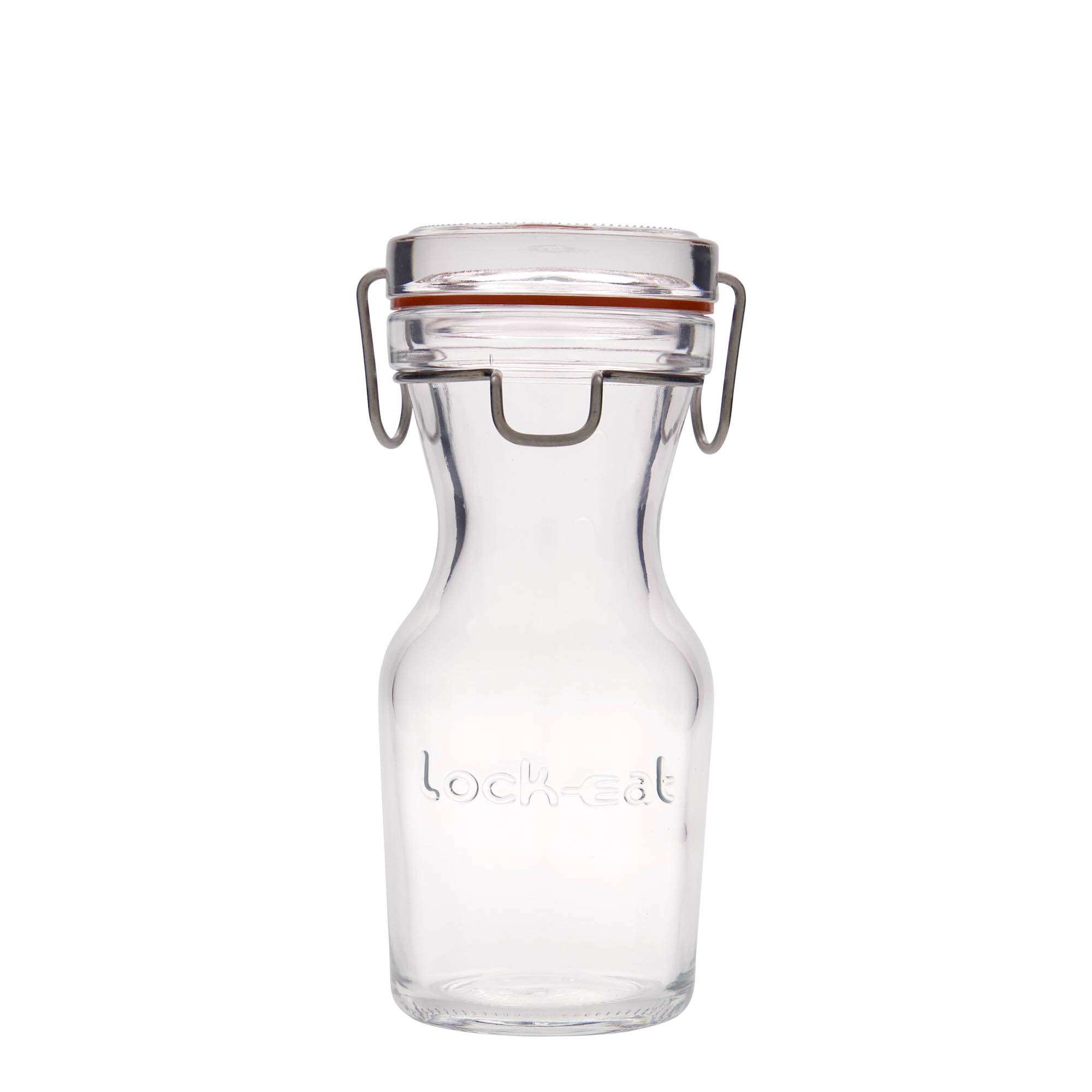 250 ml Glaskaraffe «Lock-Eat», Mündung: Drahtbügelverschluss 250 ml Glaskaraffe «Lock-Eat», Mündung: Drahtbügelverschluss