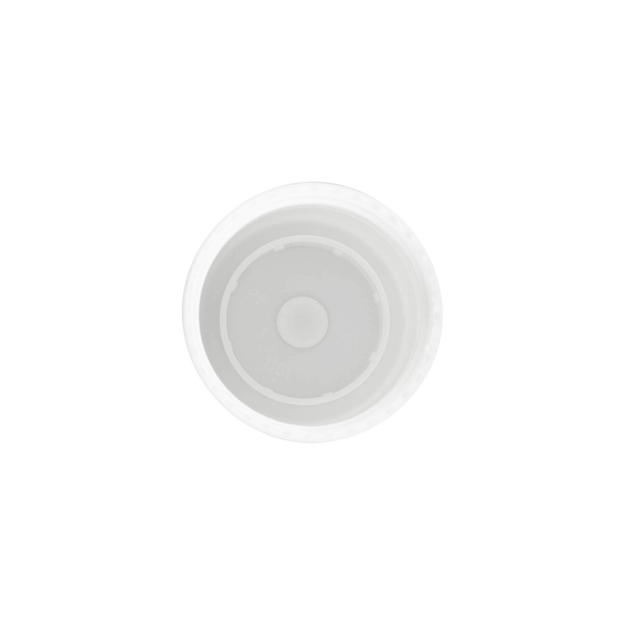 Kappe für 50 ml Roll-On-Flasche, PP-Kunststoff, weiß, für Mündung: Schraubverschluss