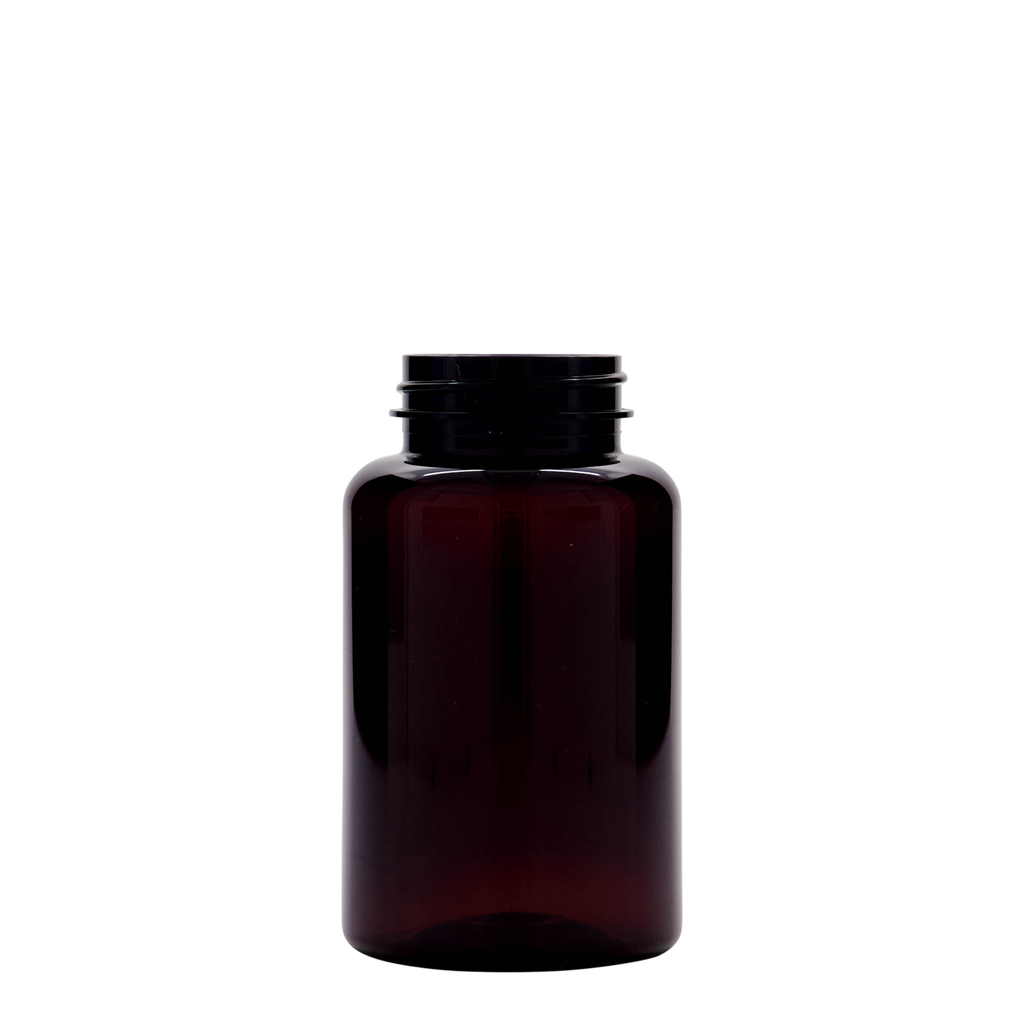 250 ml PET-Packer, Kunststoff, braun, Mündung: 45/400