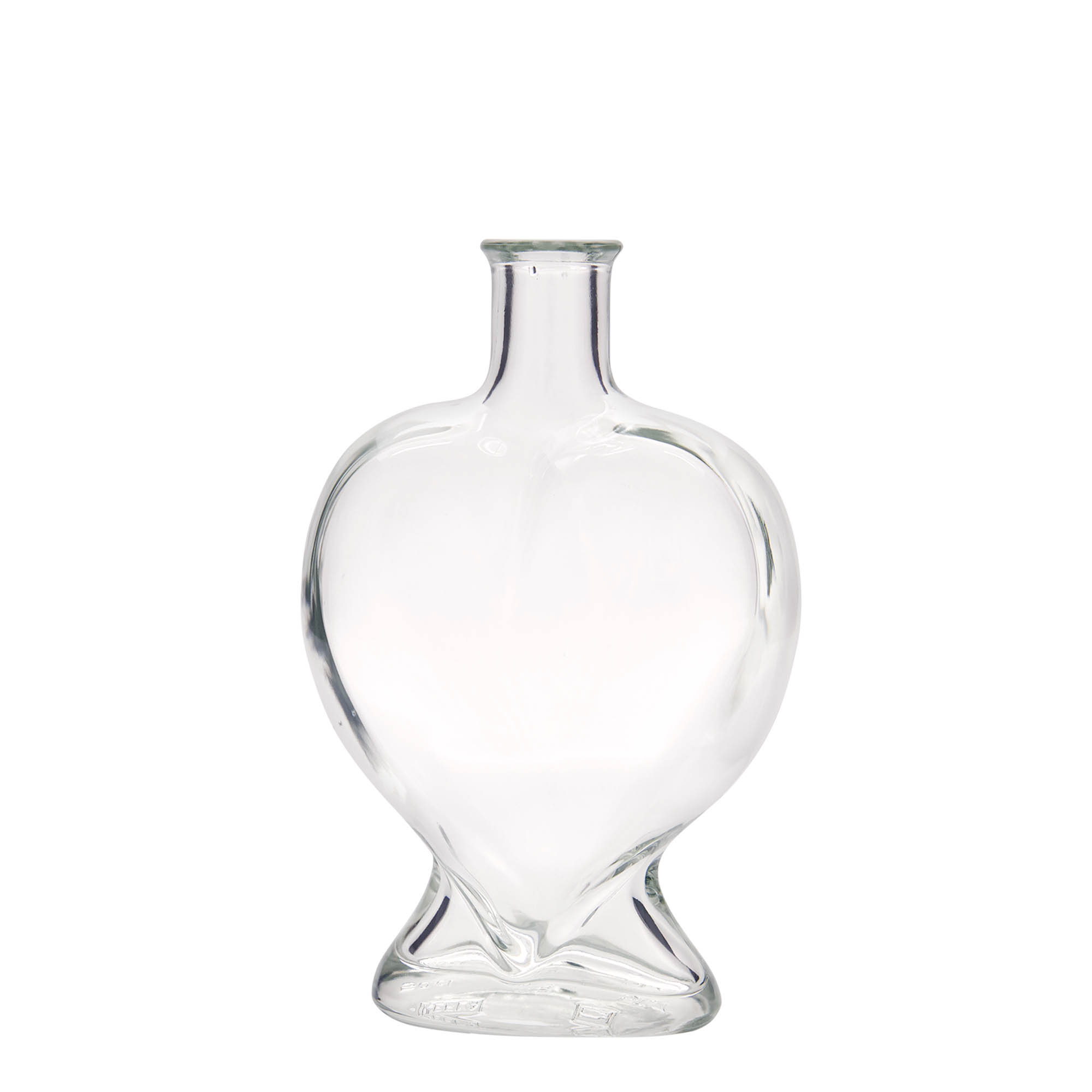500 ml Glasflasche «Herz», Mündung: Kork