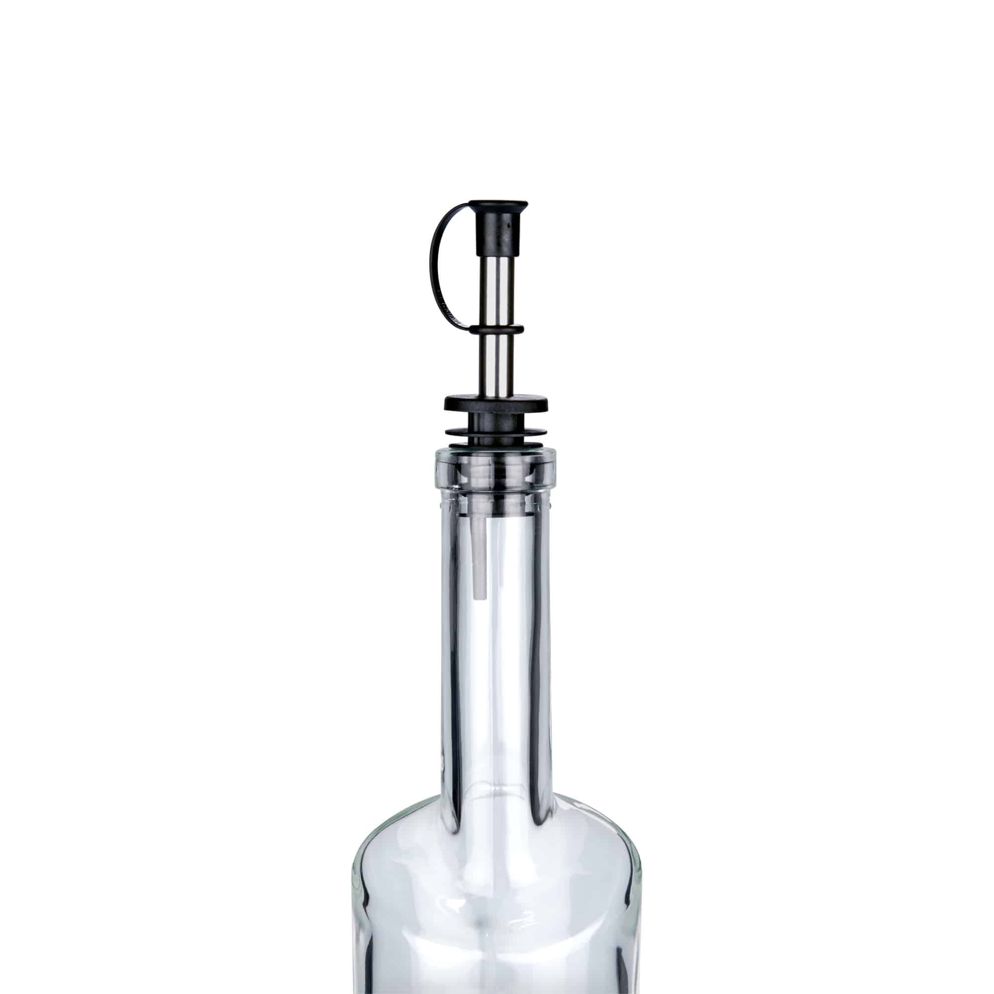 Ausgießer Inox mit Kappe, Edelstahl, silber