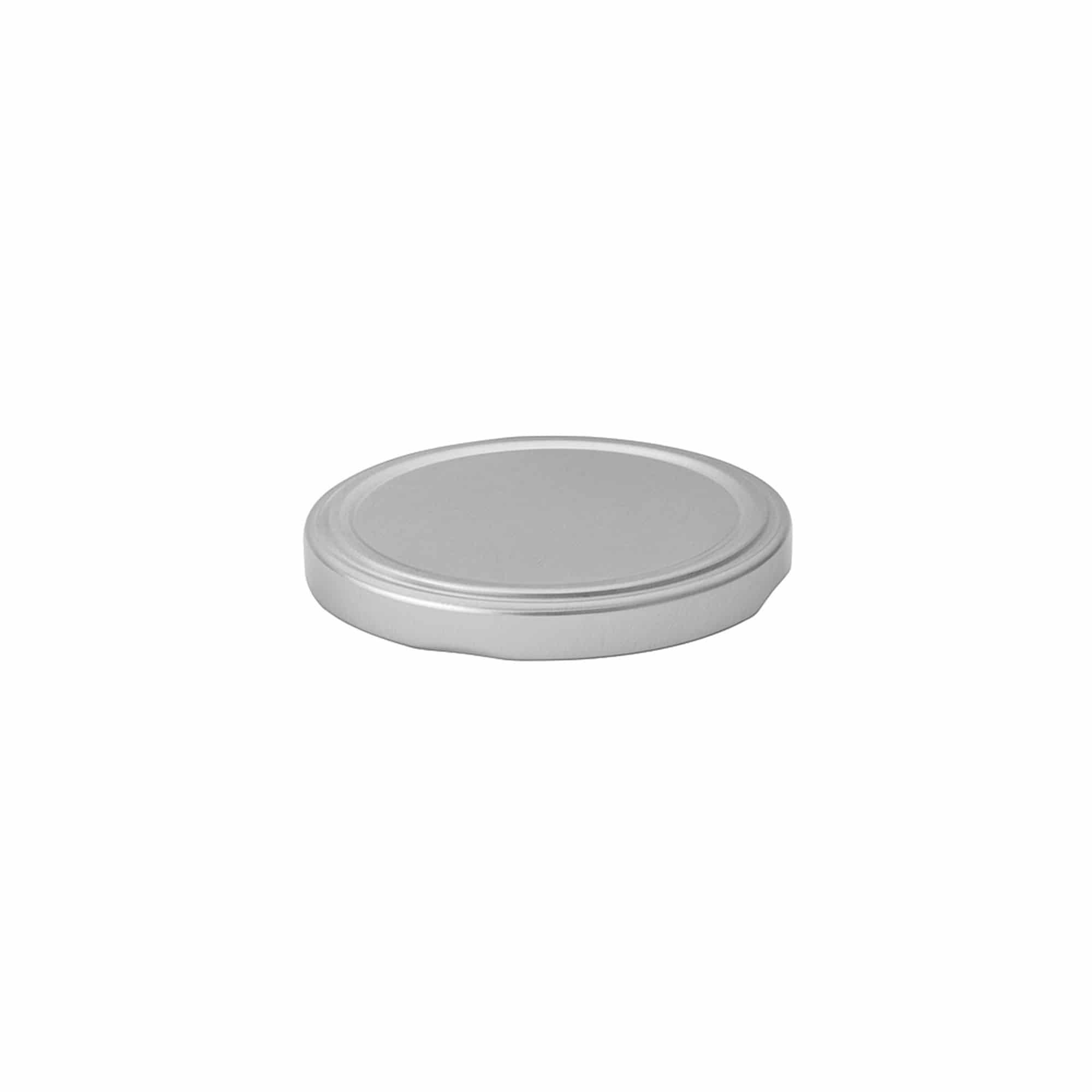 Twist-off-Deckel, Weissblech, silber, für Mündung: TO 63