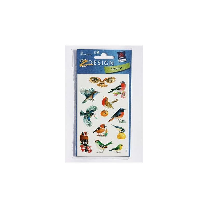 Zweckform Sticker «Vögel», Papier, mehrfarbig