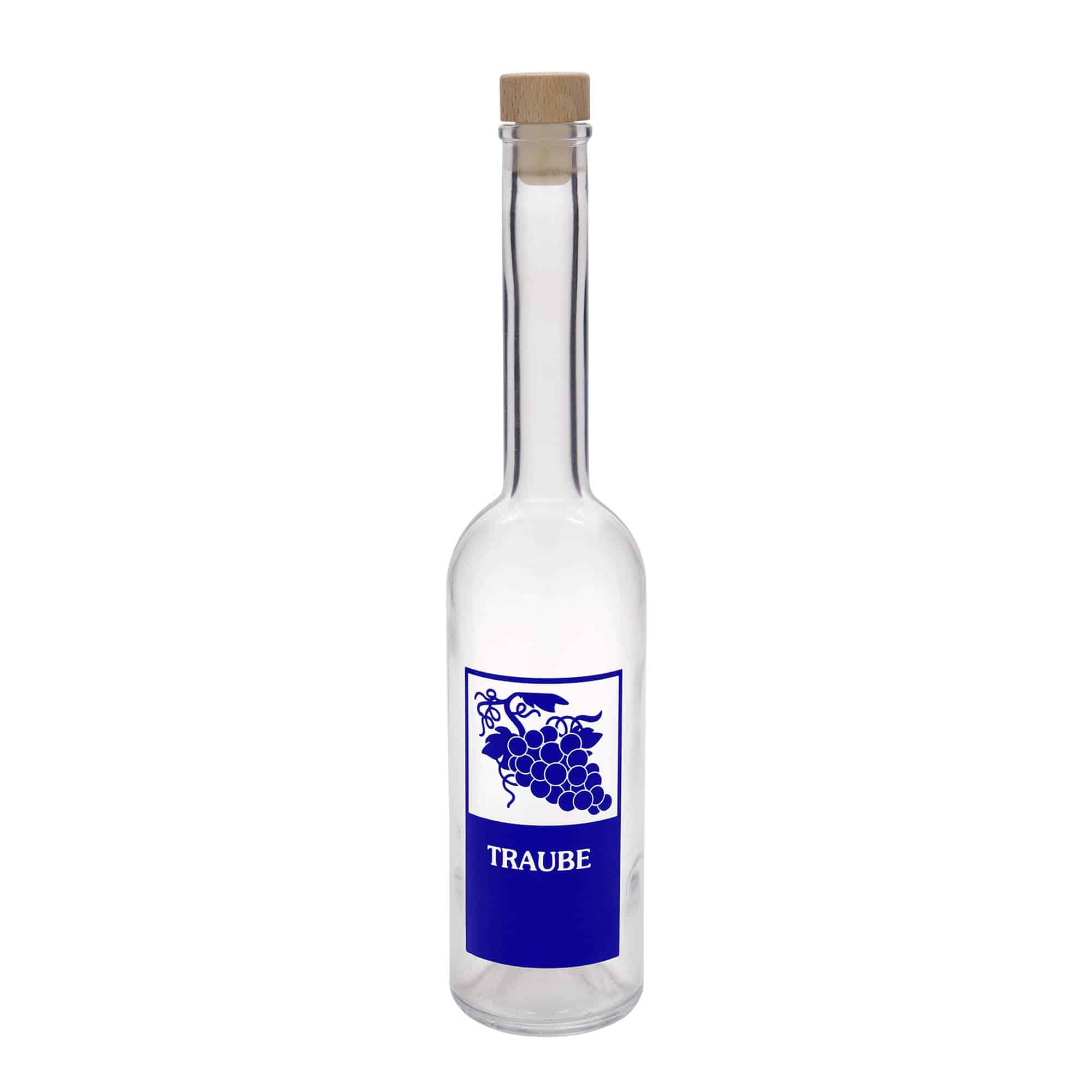 500 ml Glasflasche «Opera», Motiv: Traube, Mündung: Kork