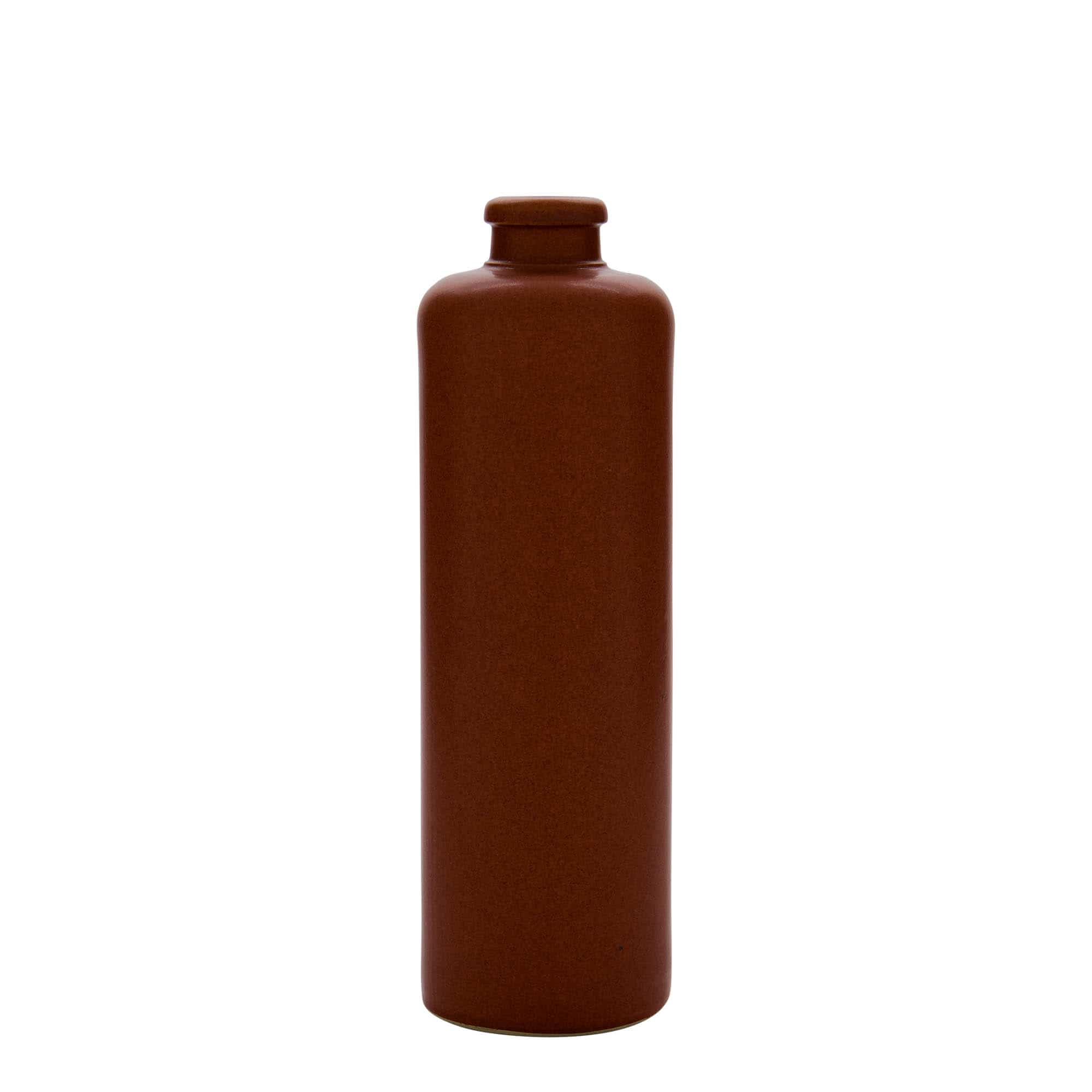500 ml Tonkrug, Steinzeug, rot-braun, Mündung: Kork 500 ml Tonkrug, Steinzeug, rot-braun, Mündung: Kork