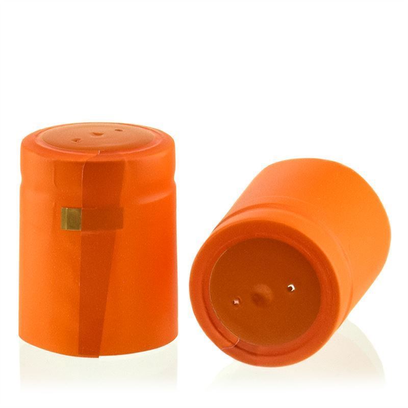 Schrumpfkapsel 32x41, PVC-Kunststoff, orange Schrumpfkapsel 32x41, PVC-Kunststoff, orange