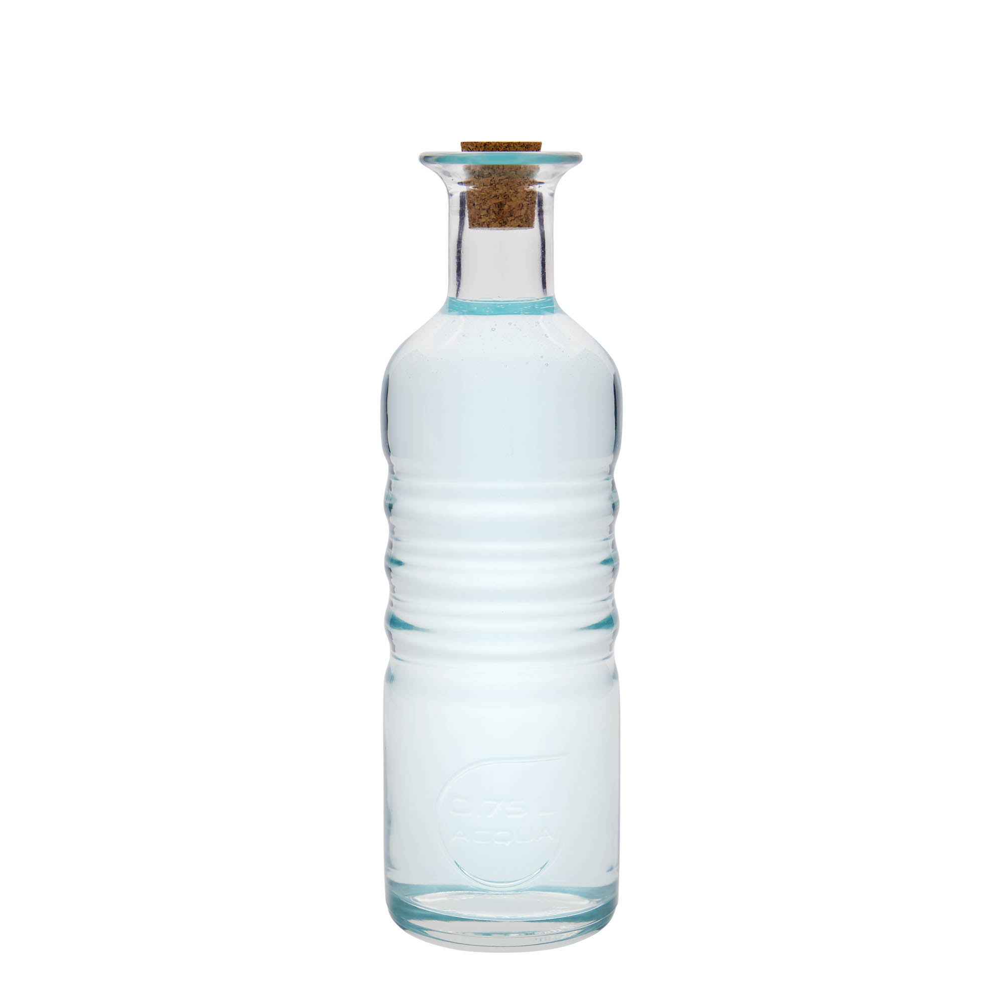 750 ml Glasflasche 'Optima Acqua', Mündung: Kork