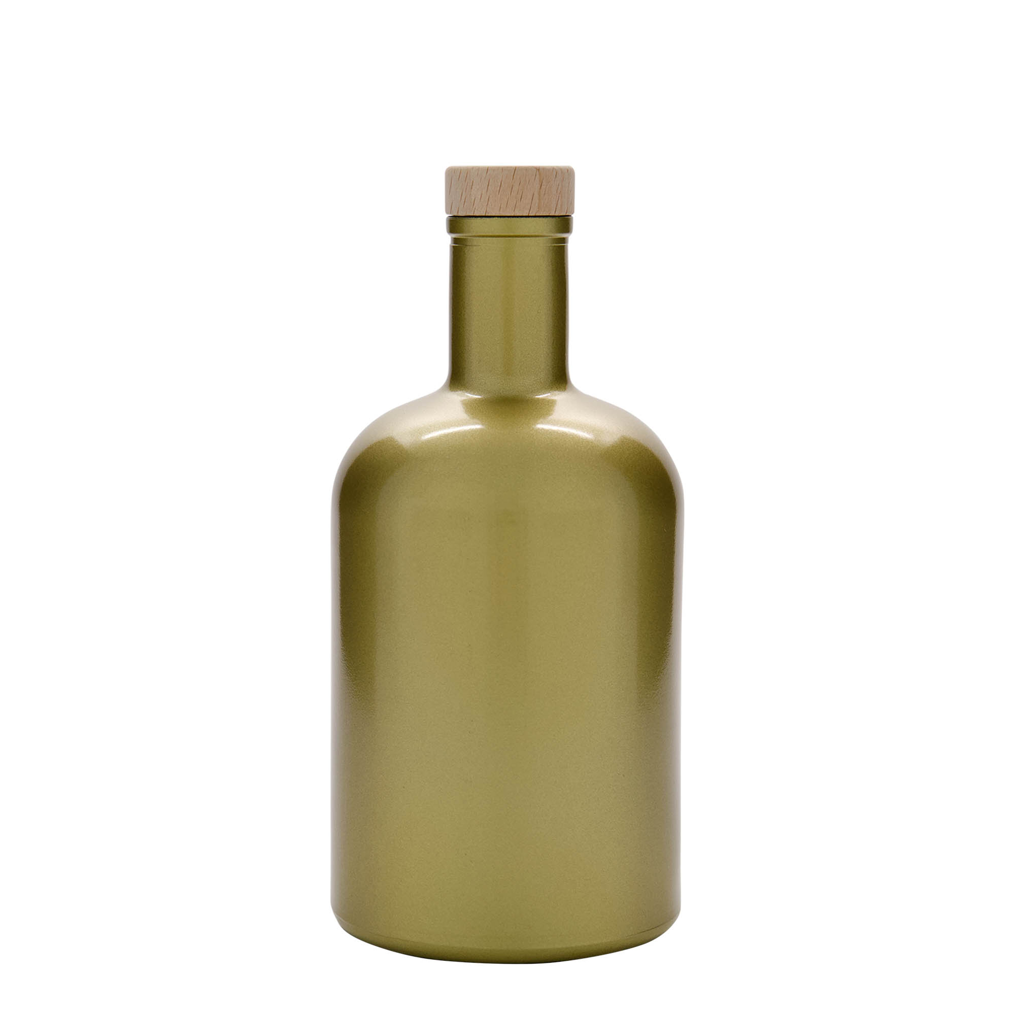 700 ml Glasflasche 'Gerardino', gold, Mündung: Kork 700 ml Glasflasche 'Gerardino', gold, Mündung: Kork