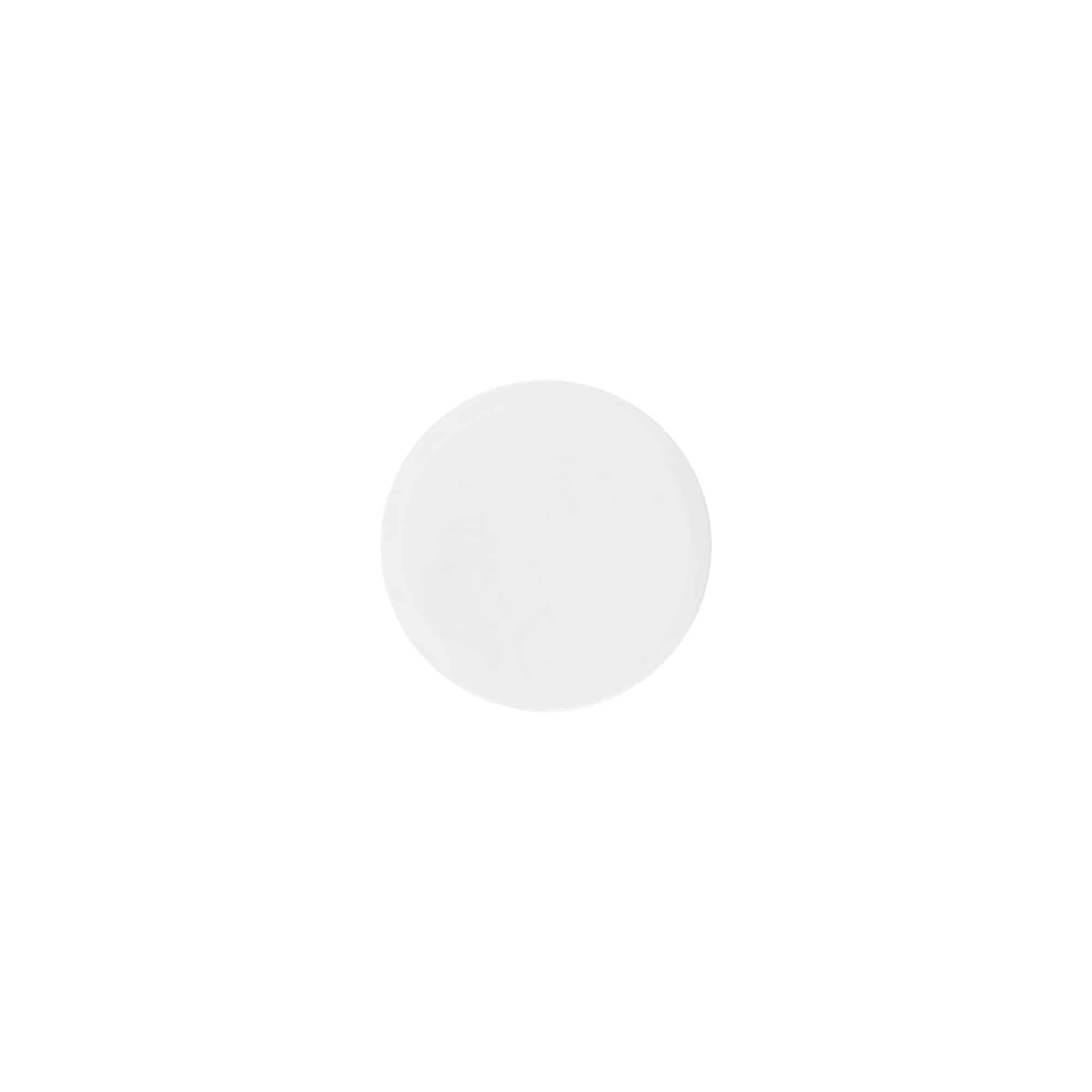 Schraubverschluss «White Line» 35ml, PP-Kunststoff, weiss