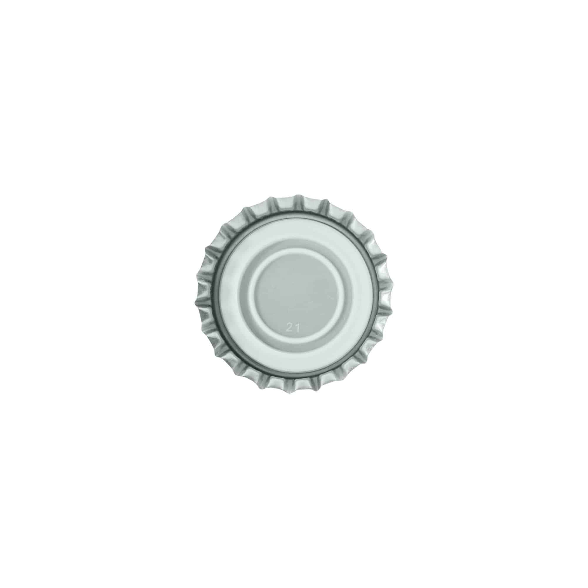 Kronkorken 29 mm, Metall, silber Kronkorken 29 mm, Metall, silber
