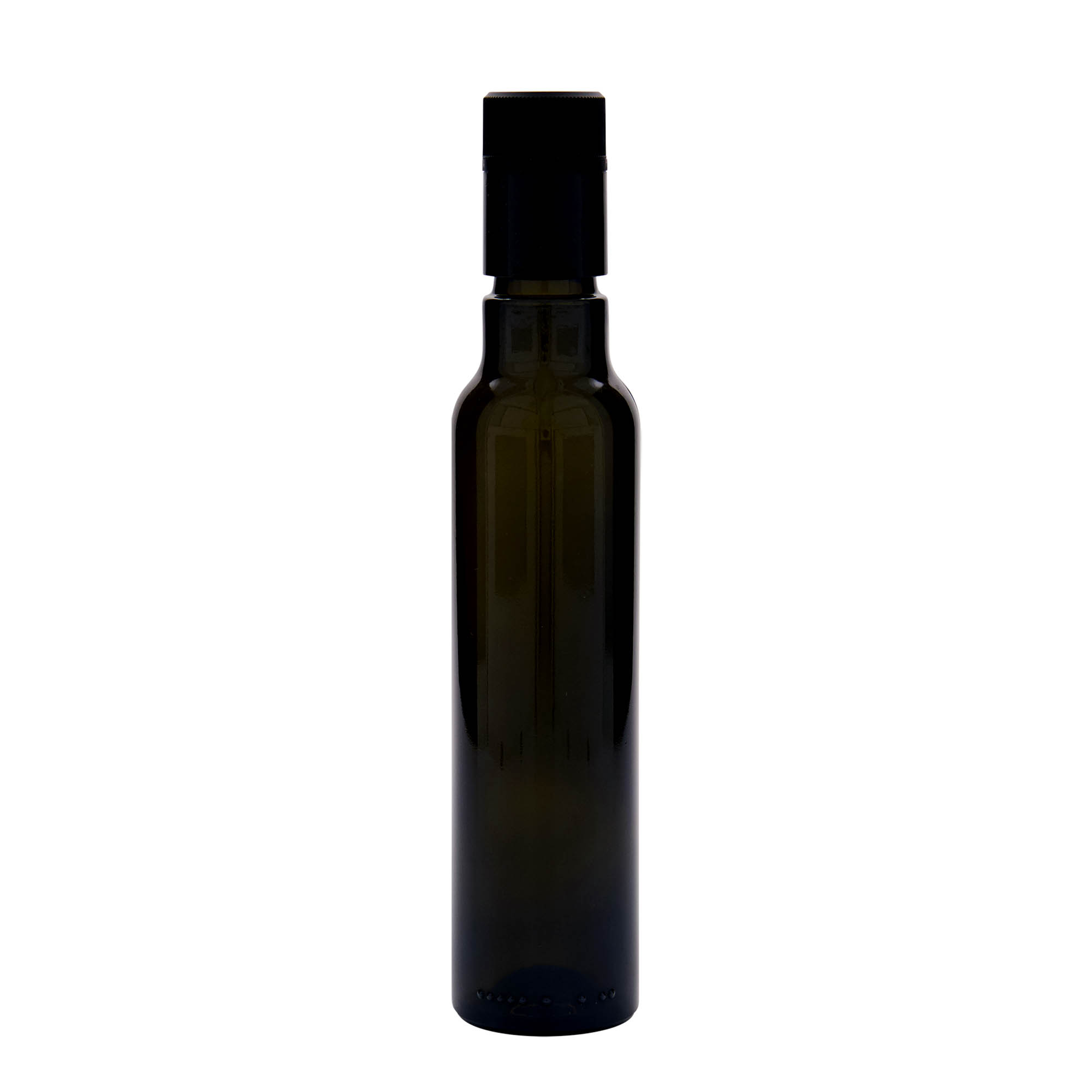 250 ml Essig-/Ölflasche «Willy New», Glas, antikgrün, Mündung: DOP
