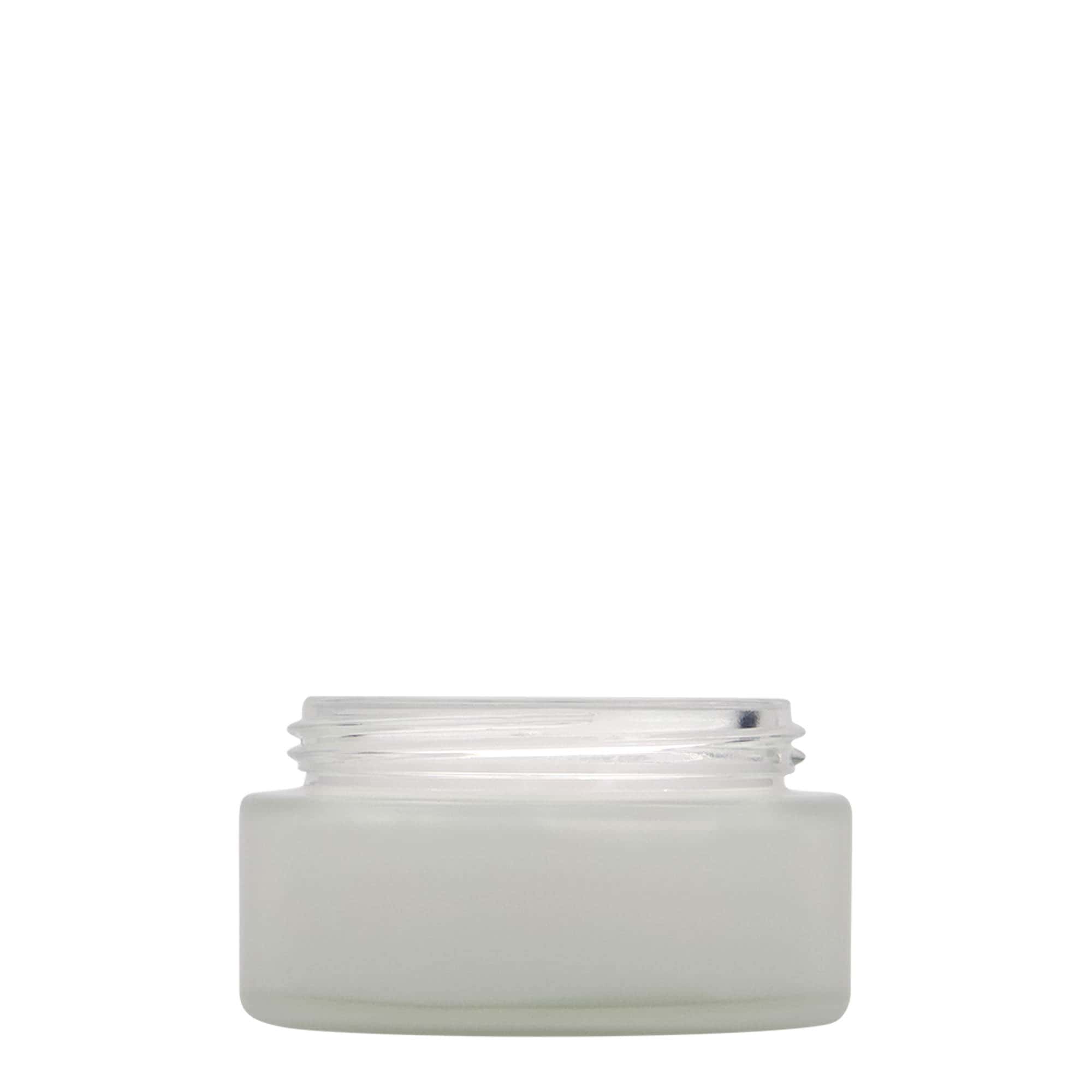 100 ml Tiegel «Platin Edition», Glas, geeist, Mündung: Schraubverschluss