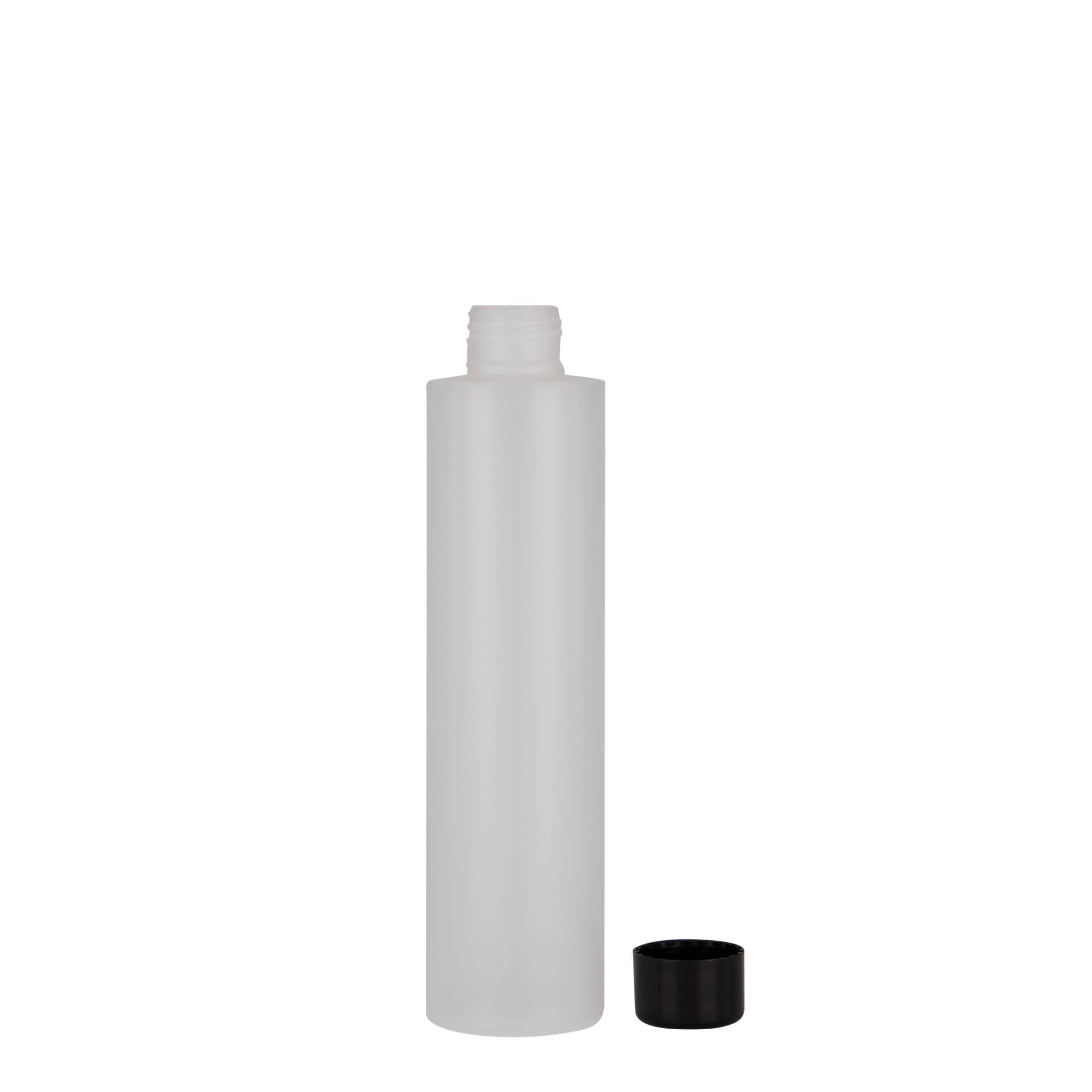 200 ml Kunststoffflasche 'Pipe', HDPE, natur, Mündung: 24/410 200 ml Kunststoffflasche 'Pipe', HDPE, natur, Mündung: 24/410