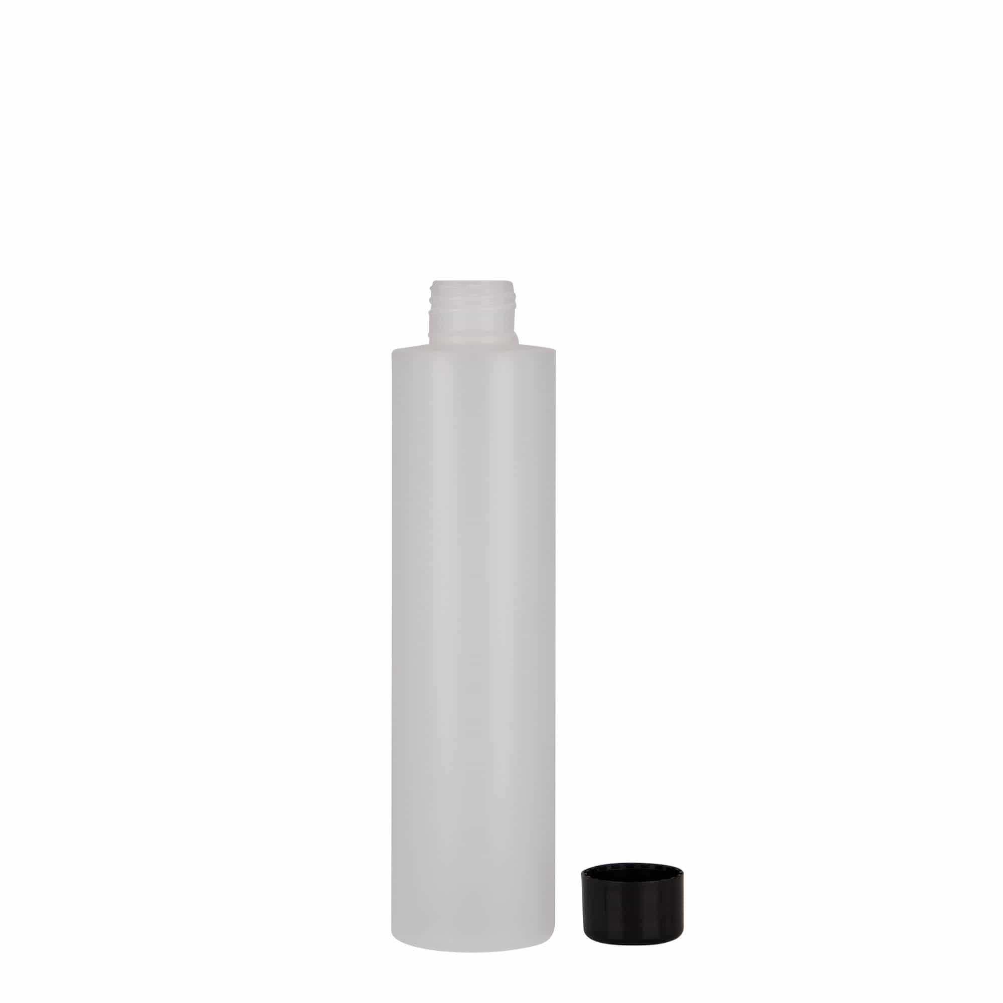 200 ml Kunststoffflasche «Pipe», HDPE, natur, Mündung:  24/410