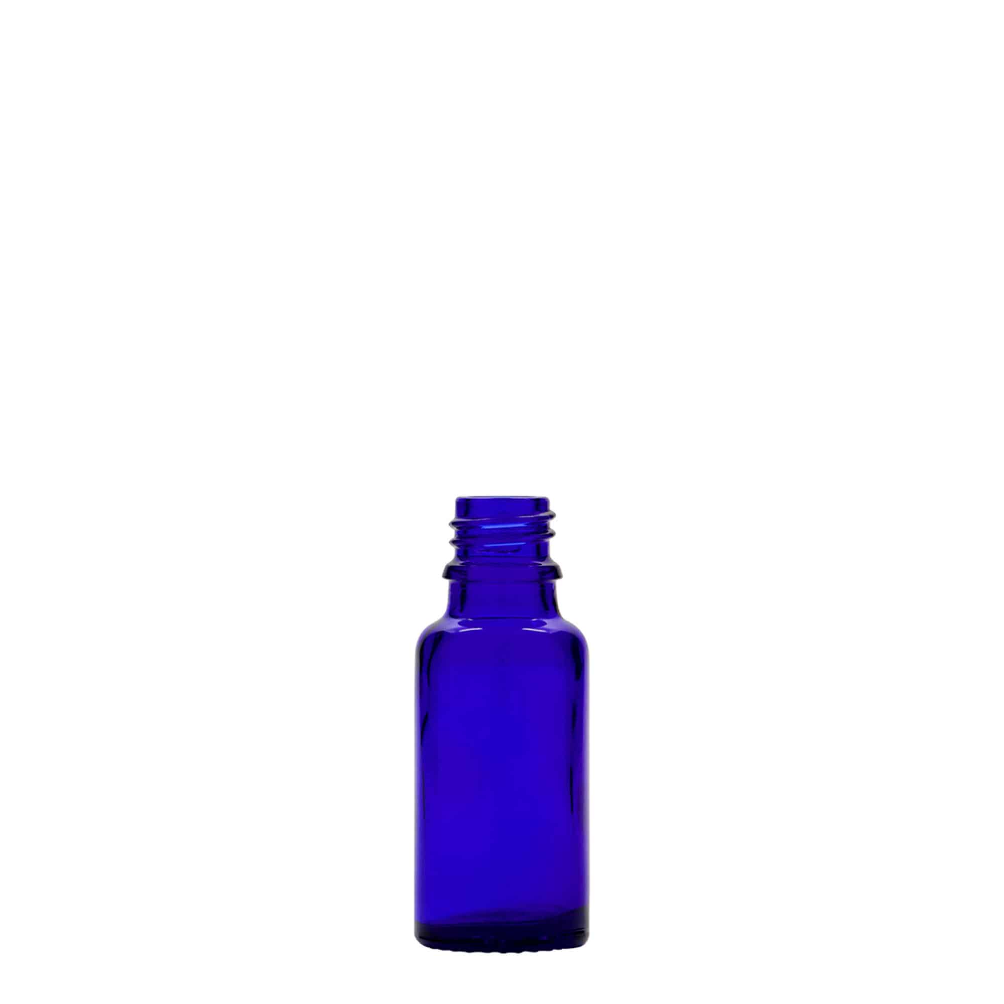 20 ml Medizinflasche, Glas, royalblau, Mündung: DIN 18 20 ml Medizinflasche, Glas, royalblau, Mündung: DIN 18