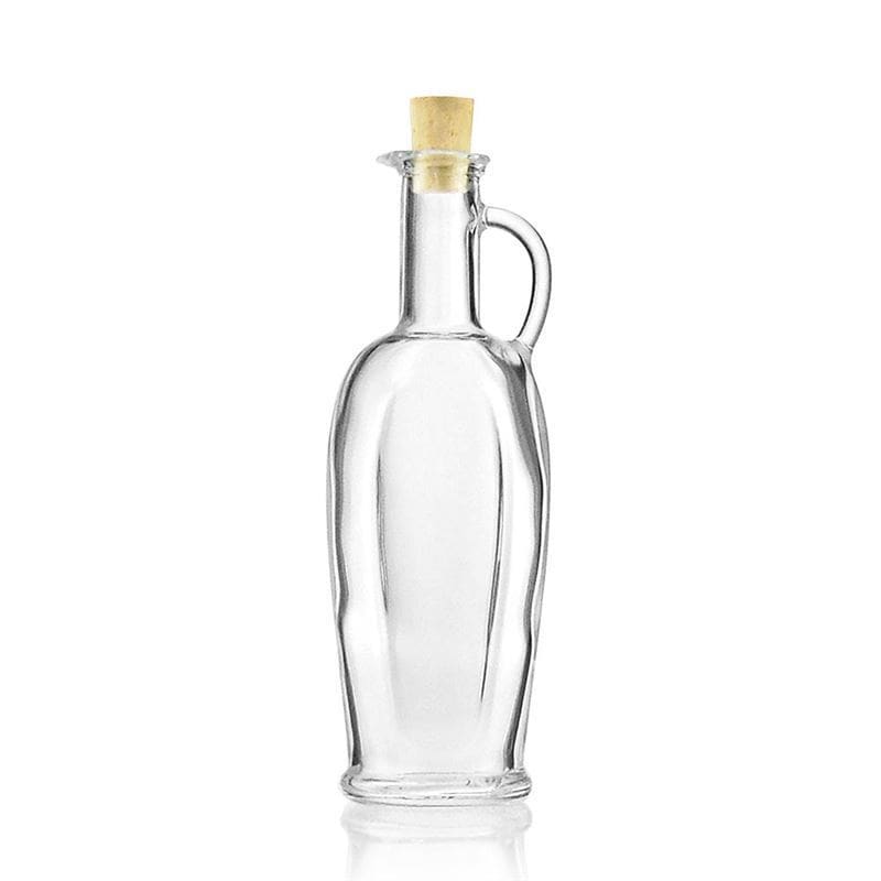 250 ml Glasflasche «Eleganta», oval, Mündung: Kork