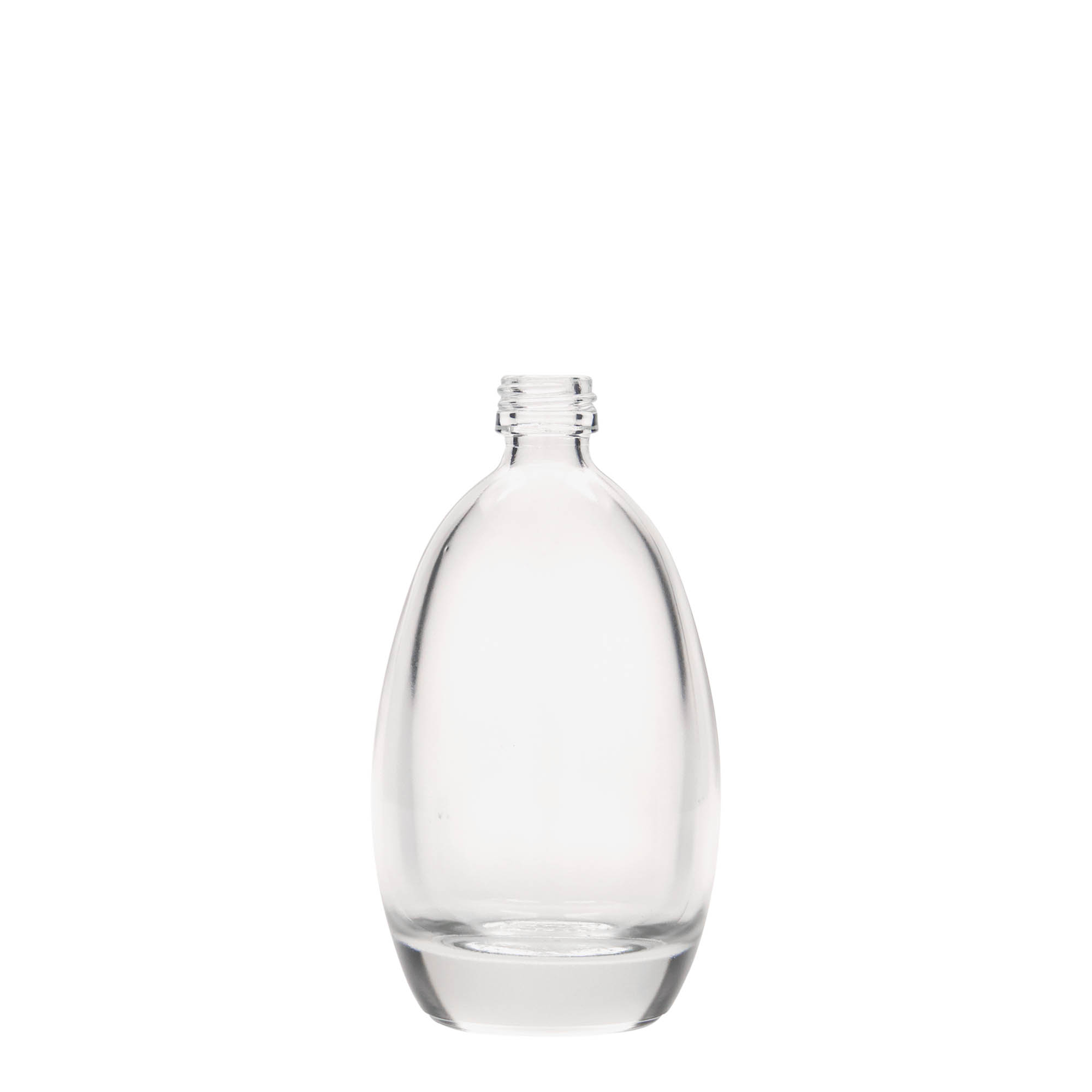 100 ml Glasflasche 'Ei', Mündung: PP 18 100 ml Glasflasche 'Ei', Mündung: PP 18