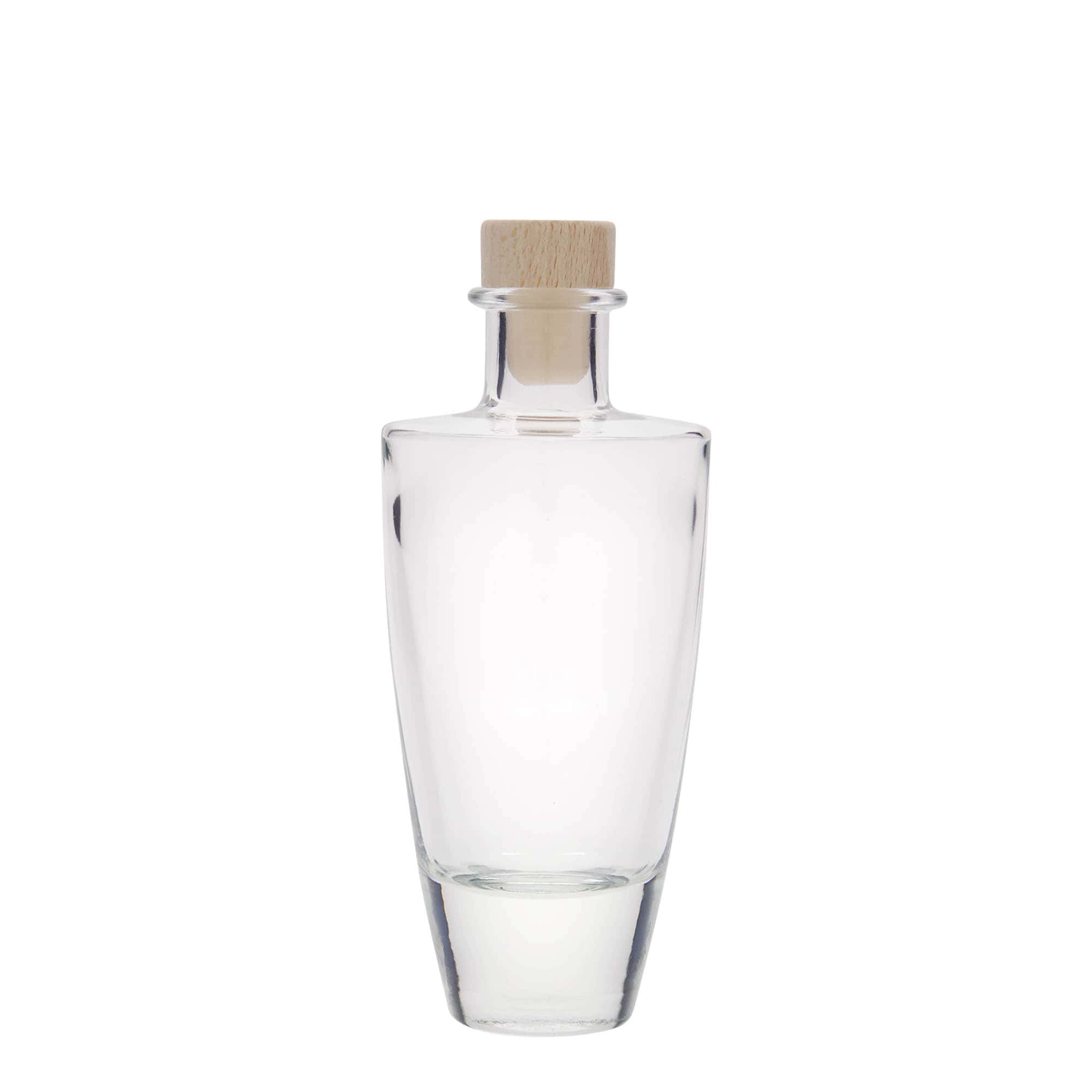 200 ml Glasflasche «Vanessa», oval, Mündung: Kork