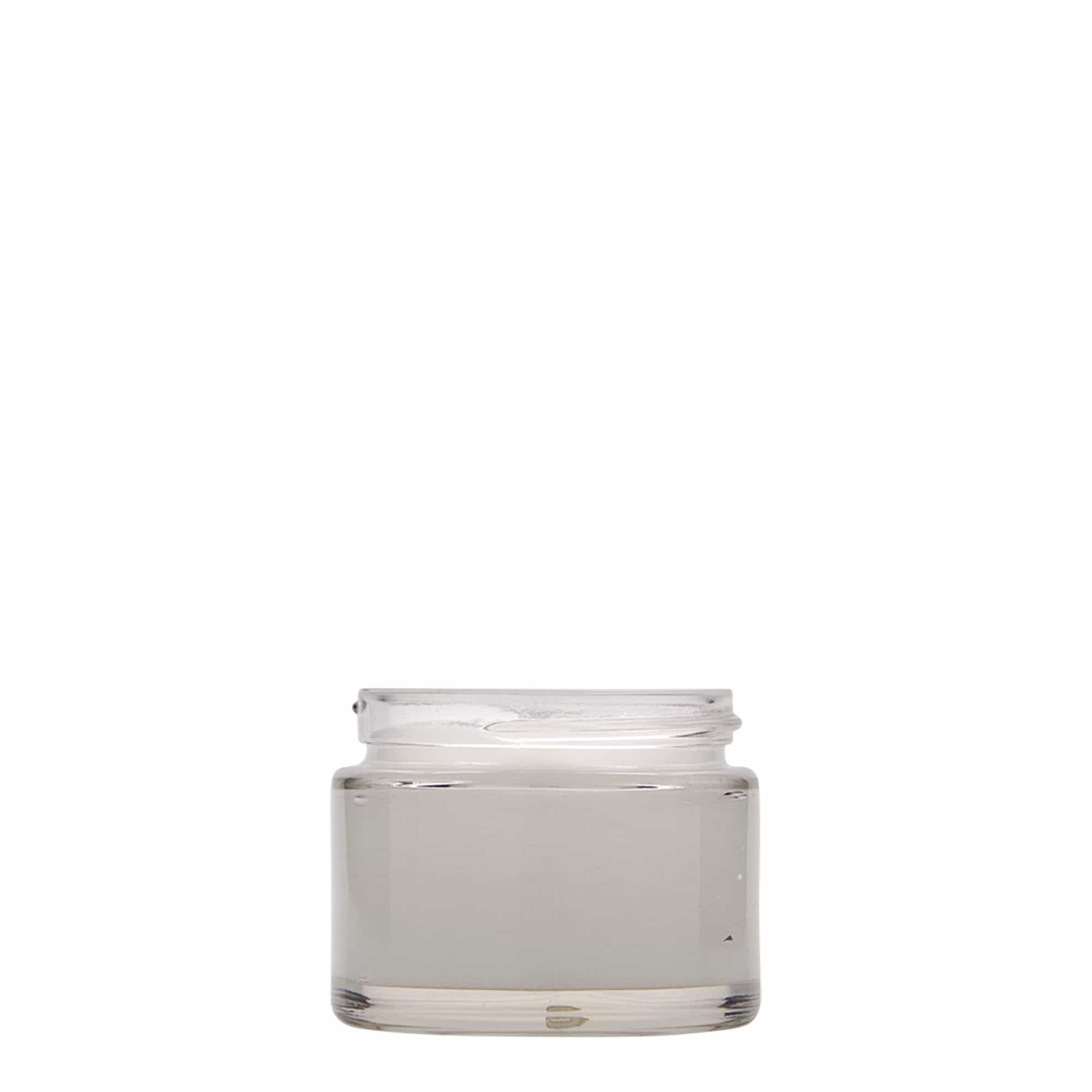 50 ml Tiegel «Beauty», Glas, Mündung: Schraubverschluss