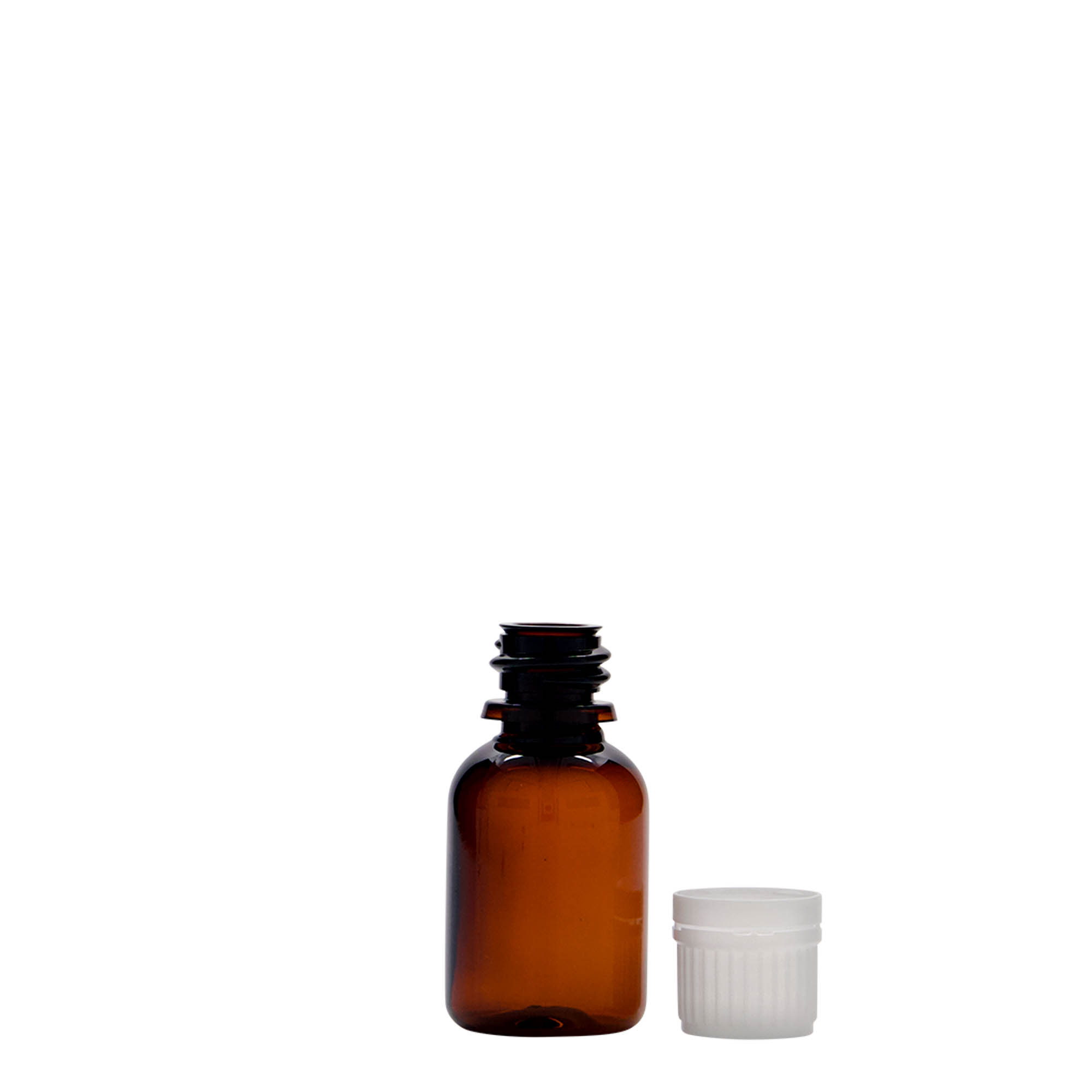 20 ml PET-Medizinflasche 'Easy Living', braun, Kunststoff, Mündung: DIN 18 20 ml PET-Medizinflasche 'Easy Living', braun, Kunststoff, Mündung: DIN 18