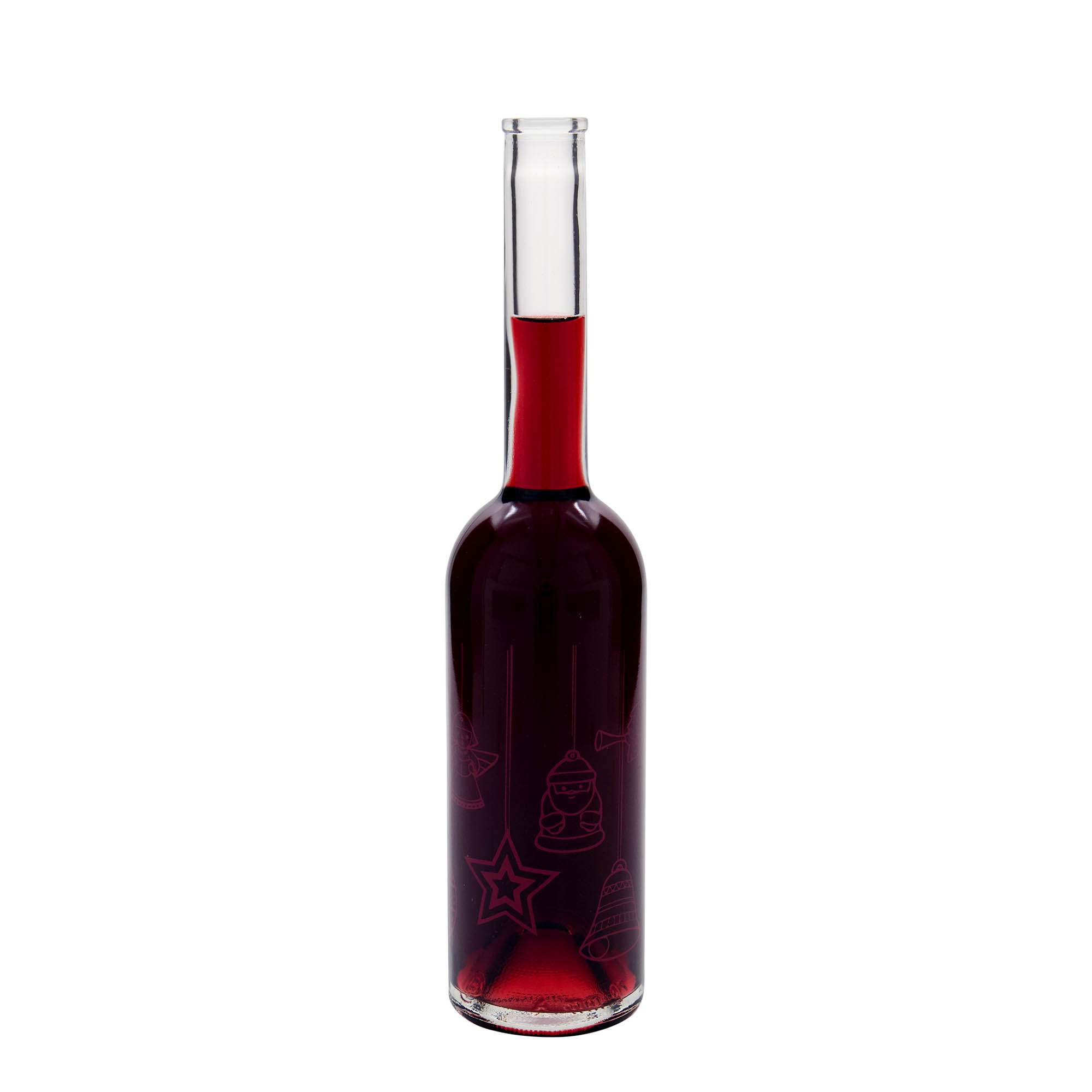 500 ml Glasflasche 'Opera', Motiv: Sterne, Mündung: Kork 500 ml Glasflasche 'Opera', Motiv: Sterne, Mündung: Kork