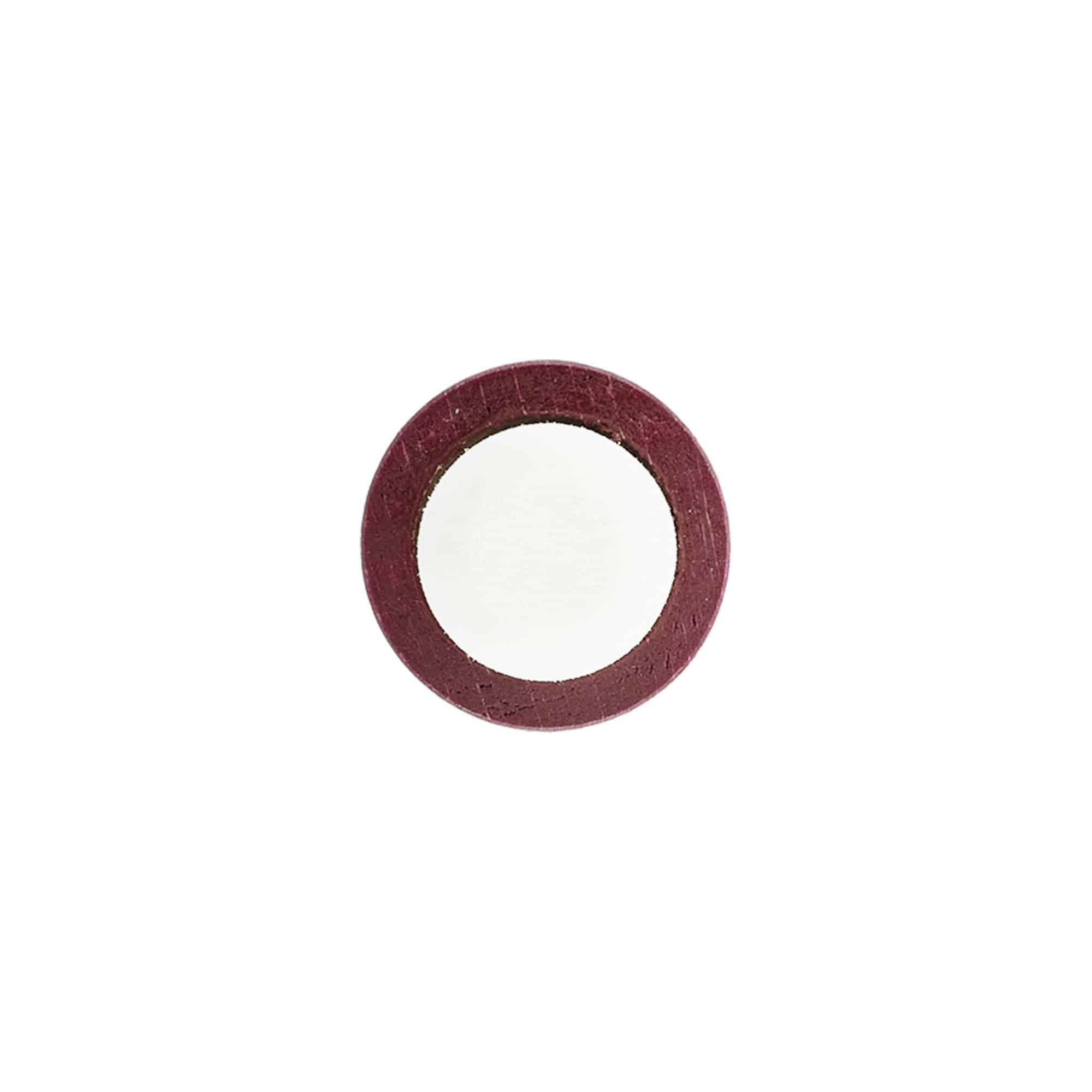Griffkorken 19 mm, Holz/Kunststoff, bordeauxrot, für Mündung: Kork
