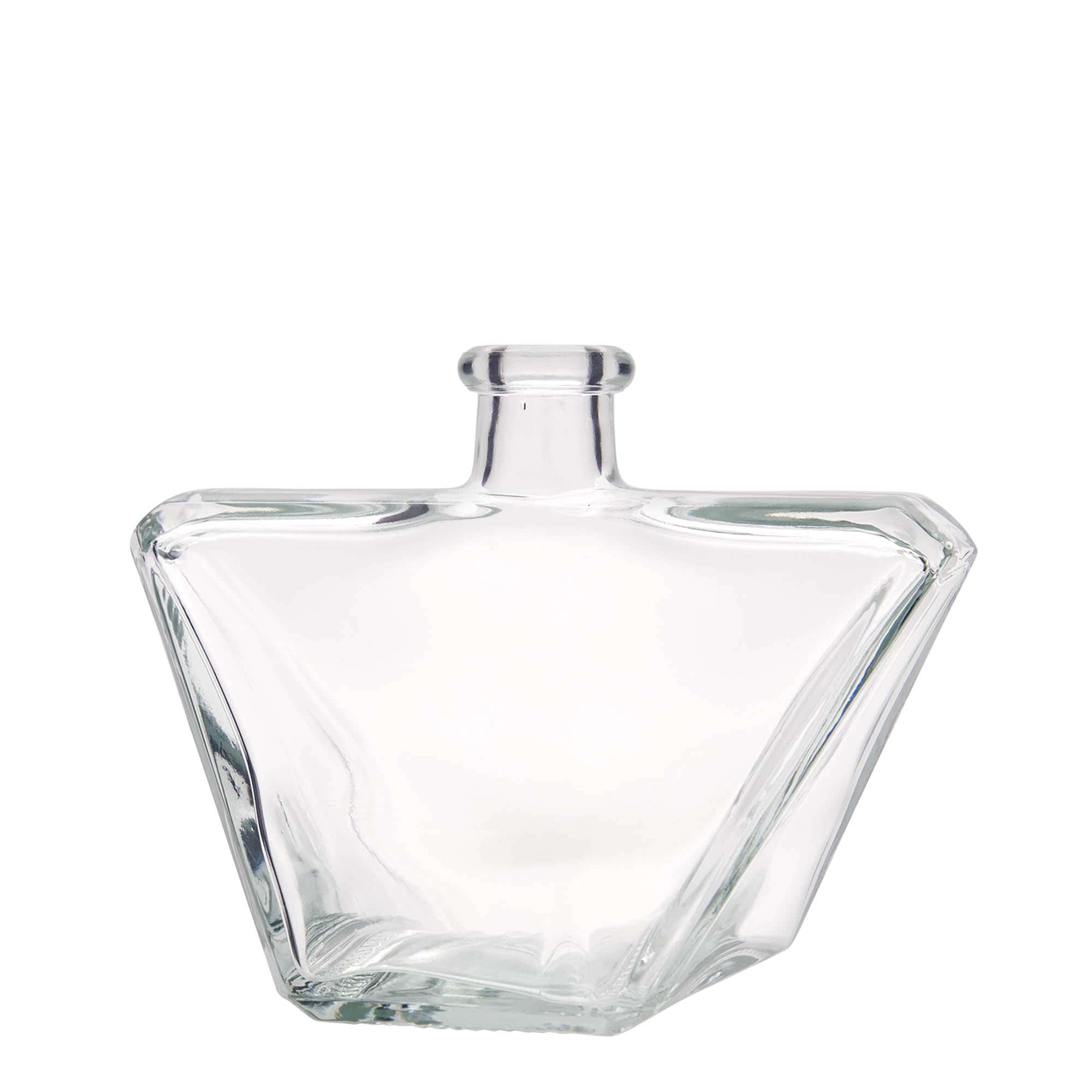 500 ml Glasflasche 'Charly', rechteckig, Mündung: Kork