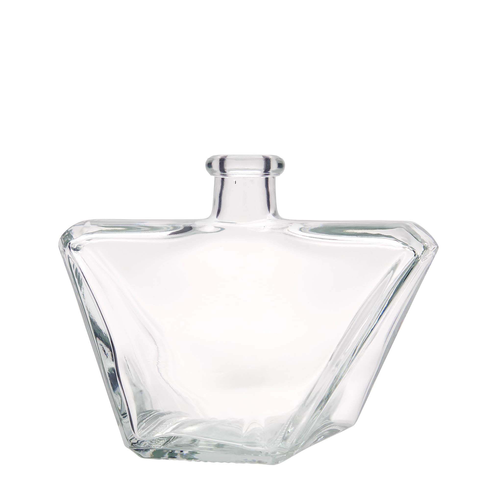 500 ml Glasflasche 'Charly', rechteckig, Mündung: Kork