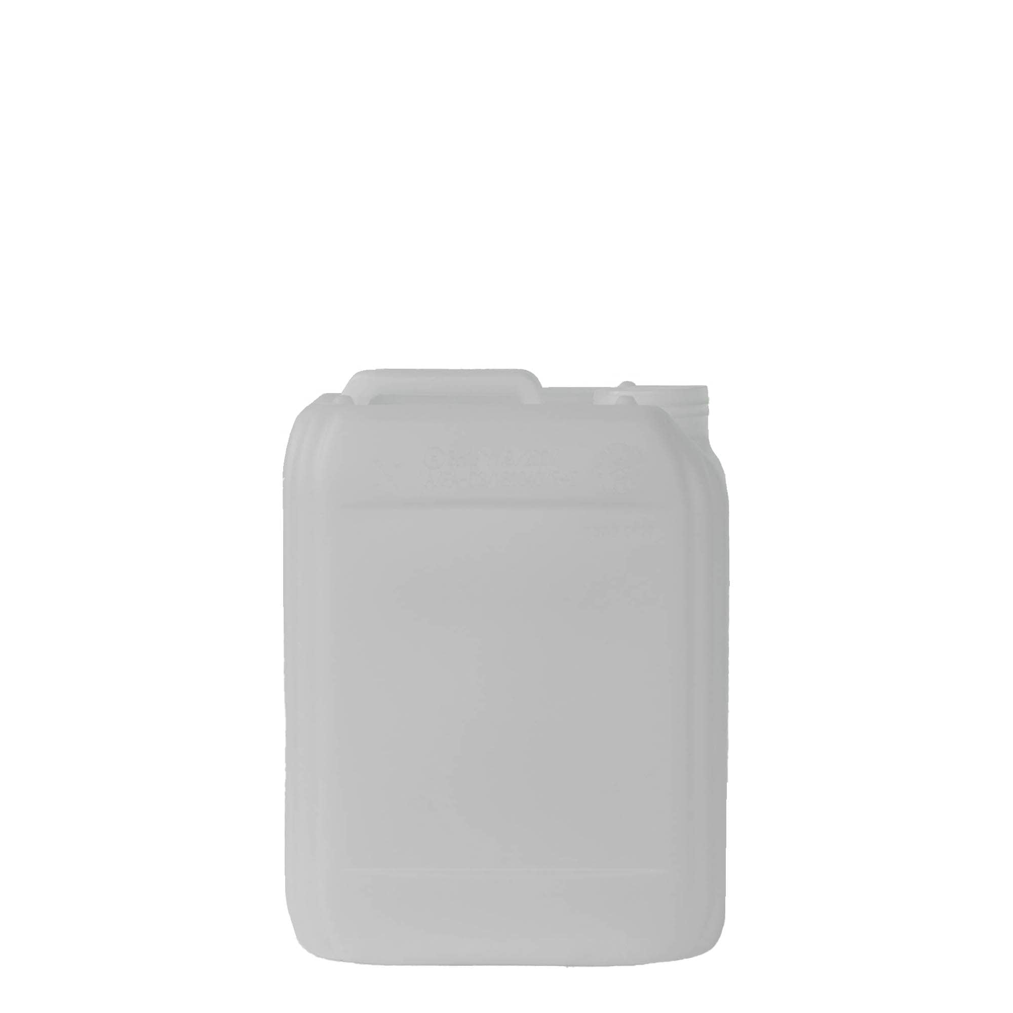 5 l Kanister, rechteckig, HDPE-Kunststoff, natur, Mündung: ND 55 5 l Kanister, rechteckig, HDPE-Kunststoff, natur, Mündung: ND 55