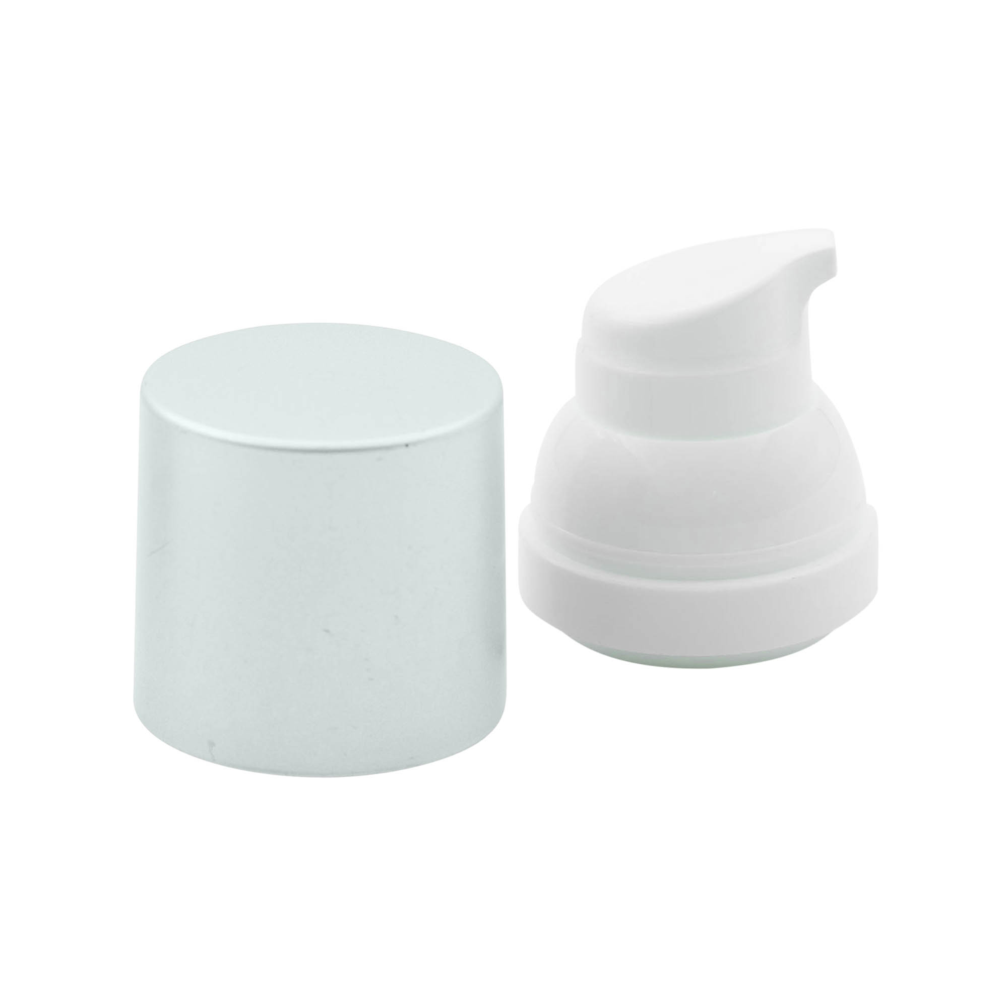 Airless Dispenser Pumpkopf «Mezzo», PP-Kunststoff, silber