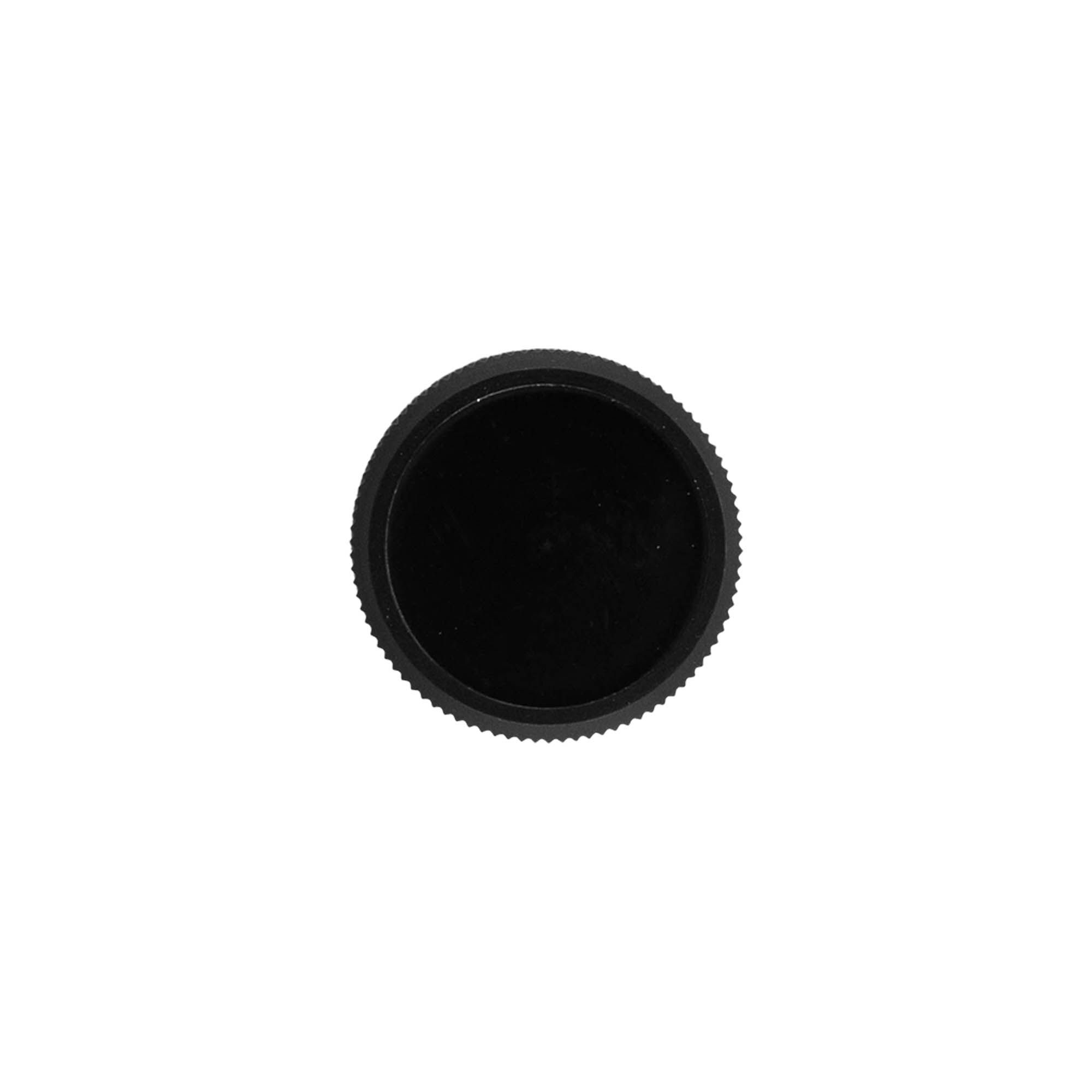 DOP-Originalitäts-Verschluss mit Ausgiesser, PE-Kunststoff, schwarz