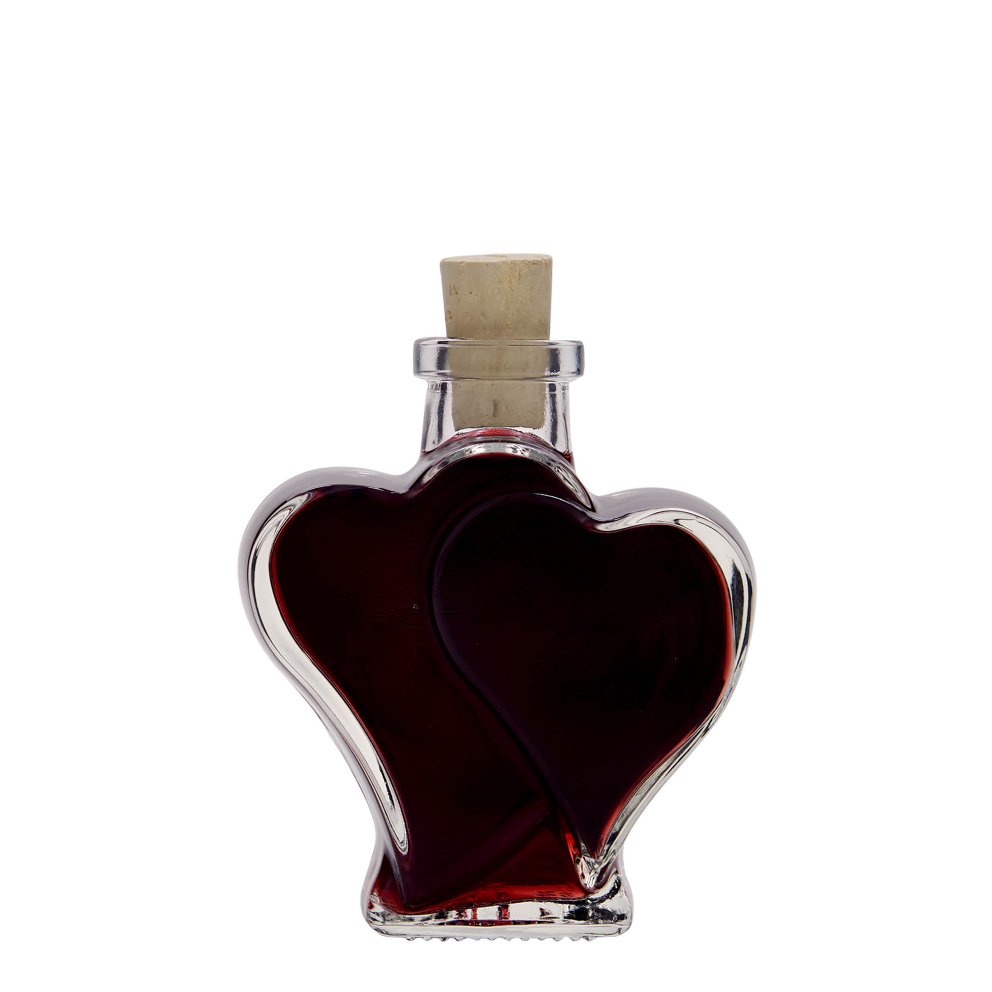 200 ml Glasflasche «Doppelherz», Mündung: Kork