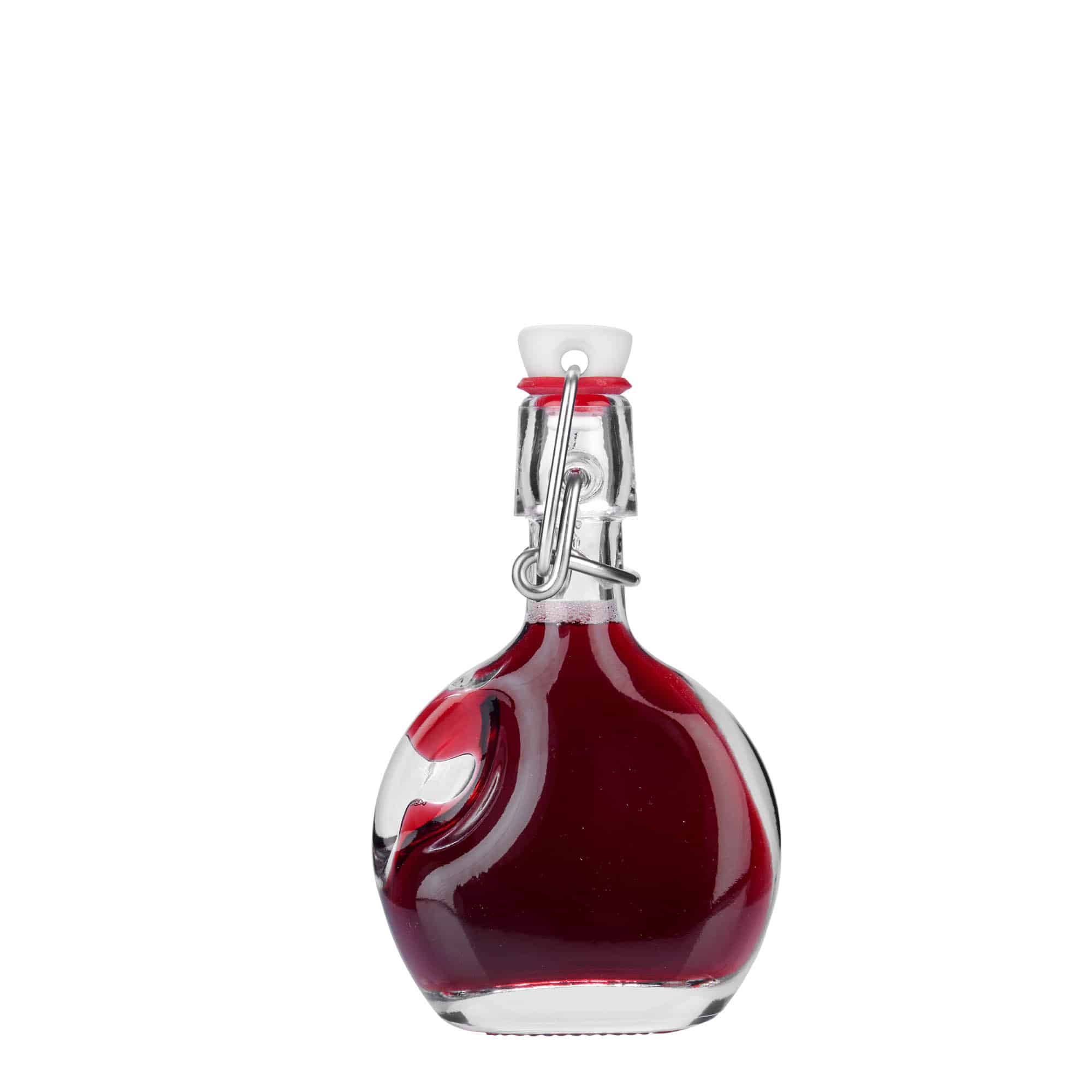 40 ml Glasflasche «Lukas», oval, Mündung: Bügelverschluss
