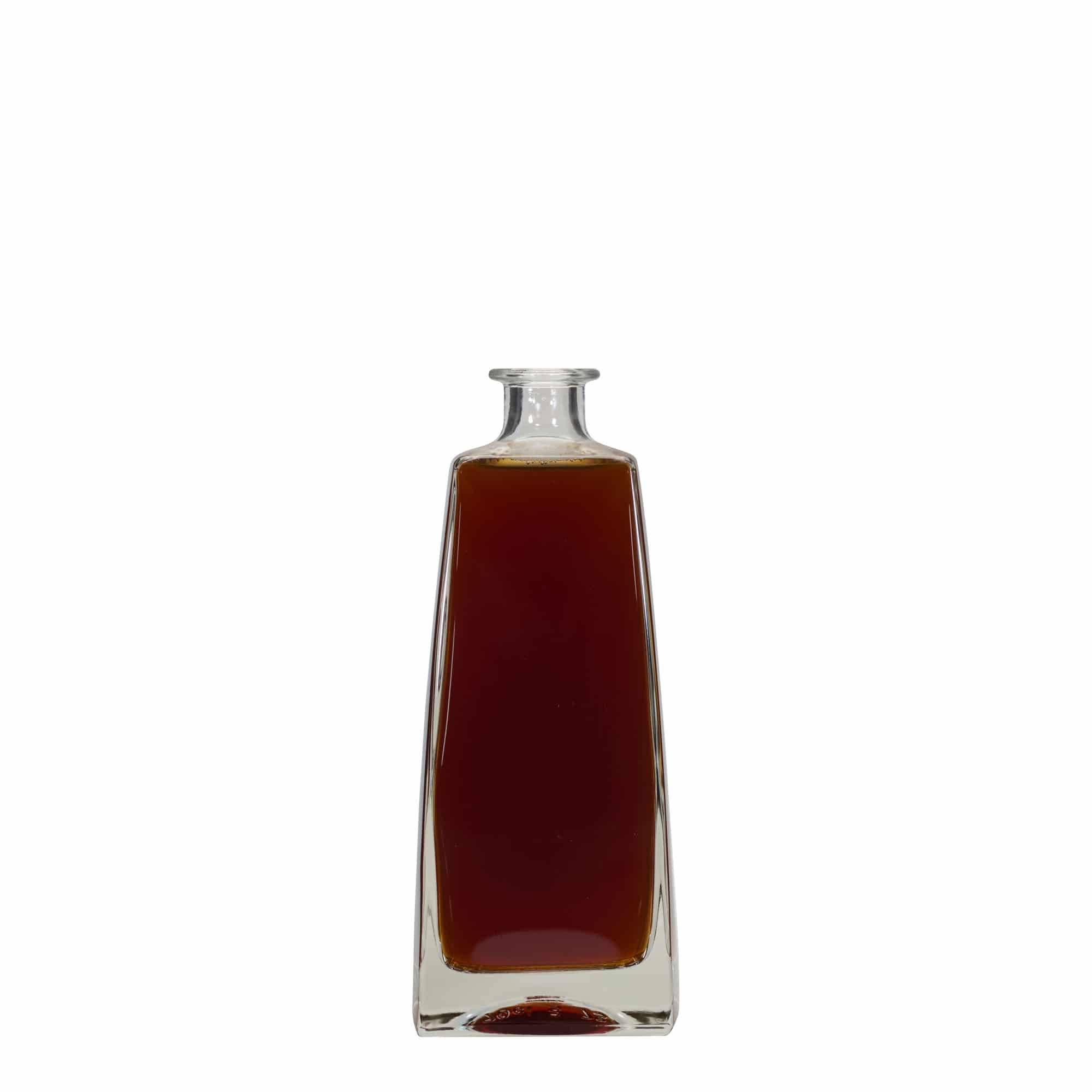700 ml Glasflasche 'Timmy', rechteckig, Mündung: Kork 700 ml Glasflasche 'Timmy', rechteckig, Mündung: Kork