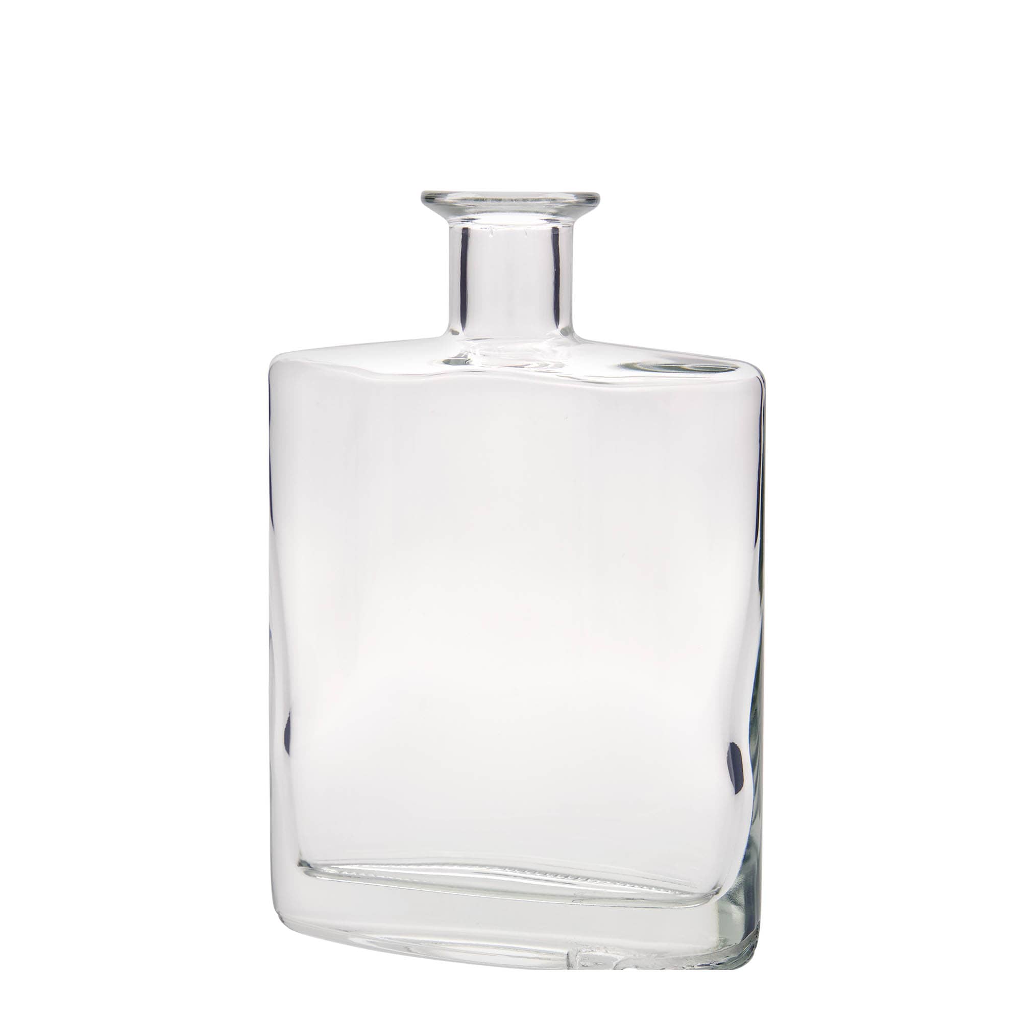 700 ml Glasflasche «Zorbas», oval, Mündung: Kork