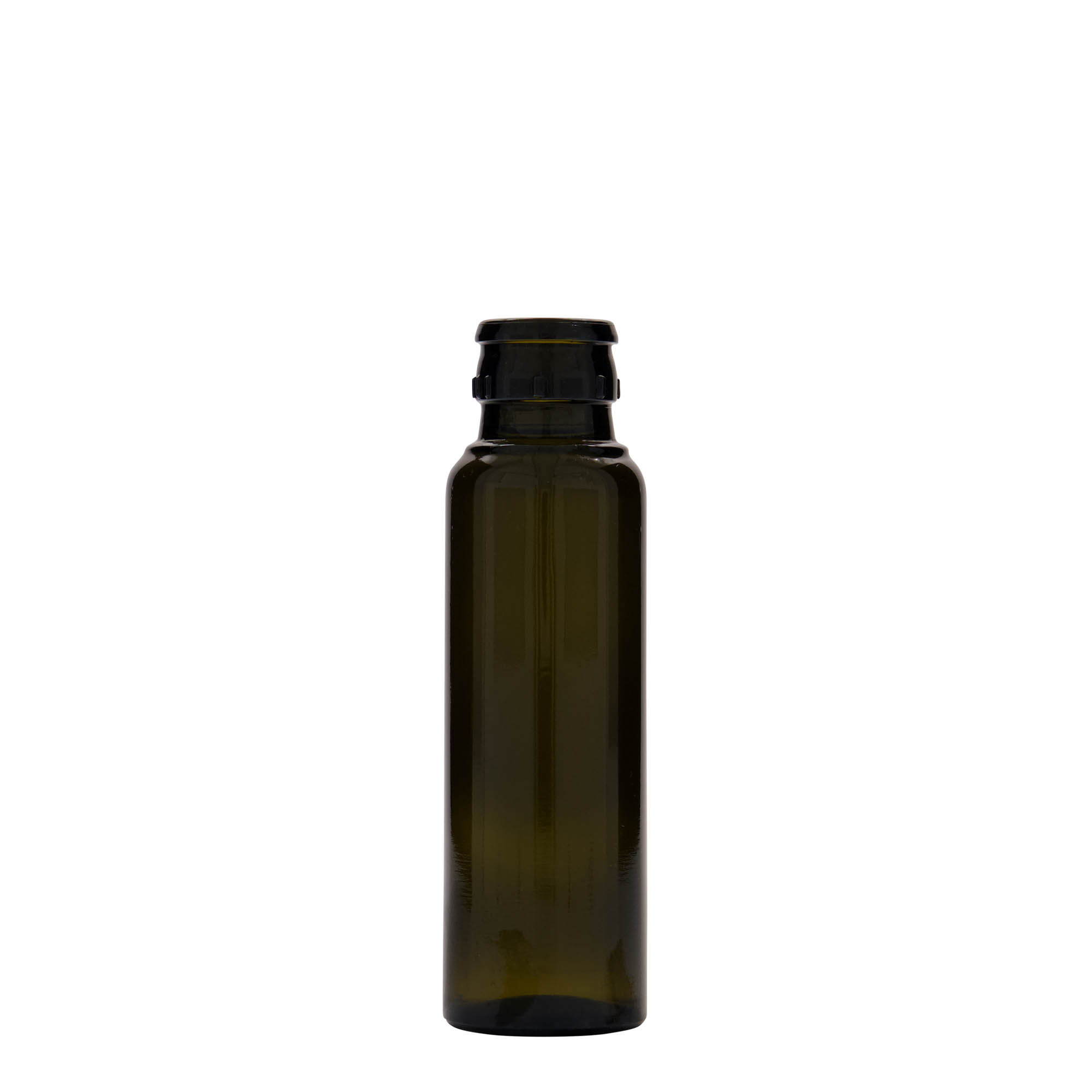 100 ml Essig-/Ölflasche «Willy New», Glas, antikgrün, Mündung: DOP